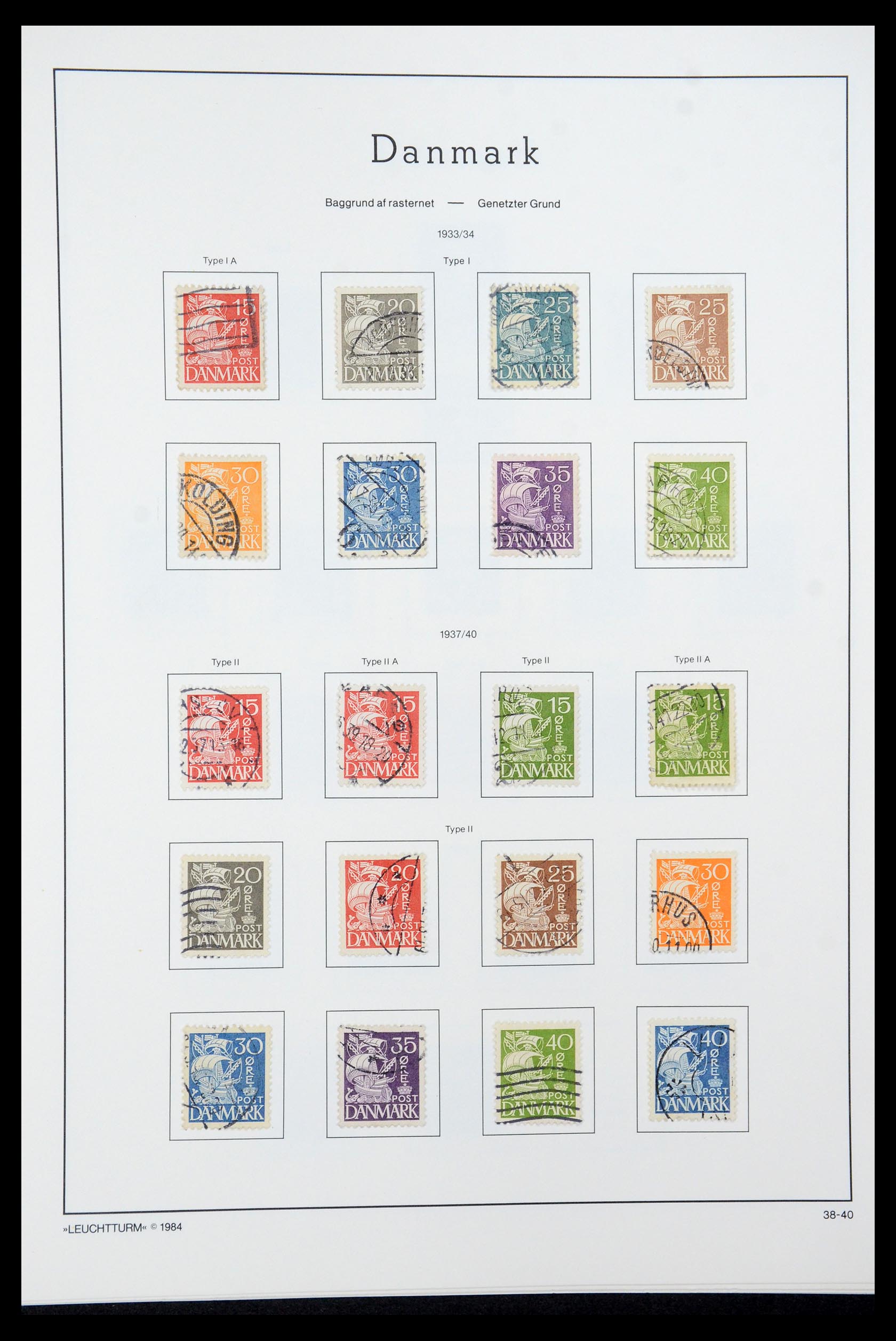 35506 016 - Postzegelverzameling 35506 Denemarken 1851-1997.