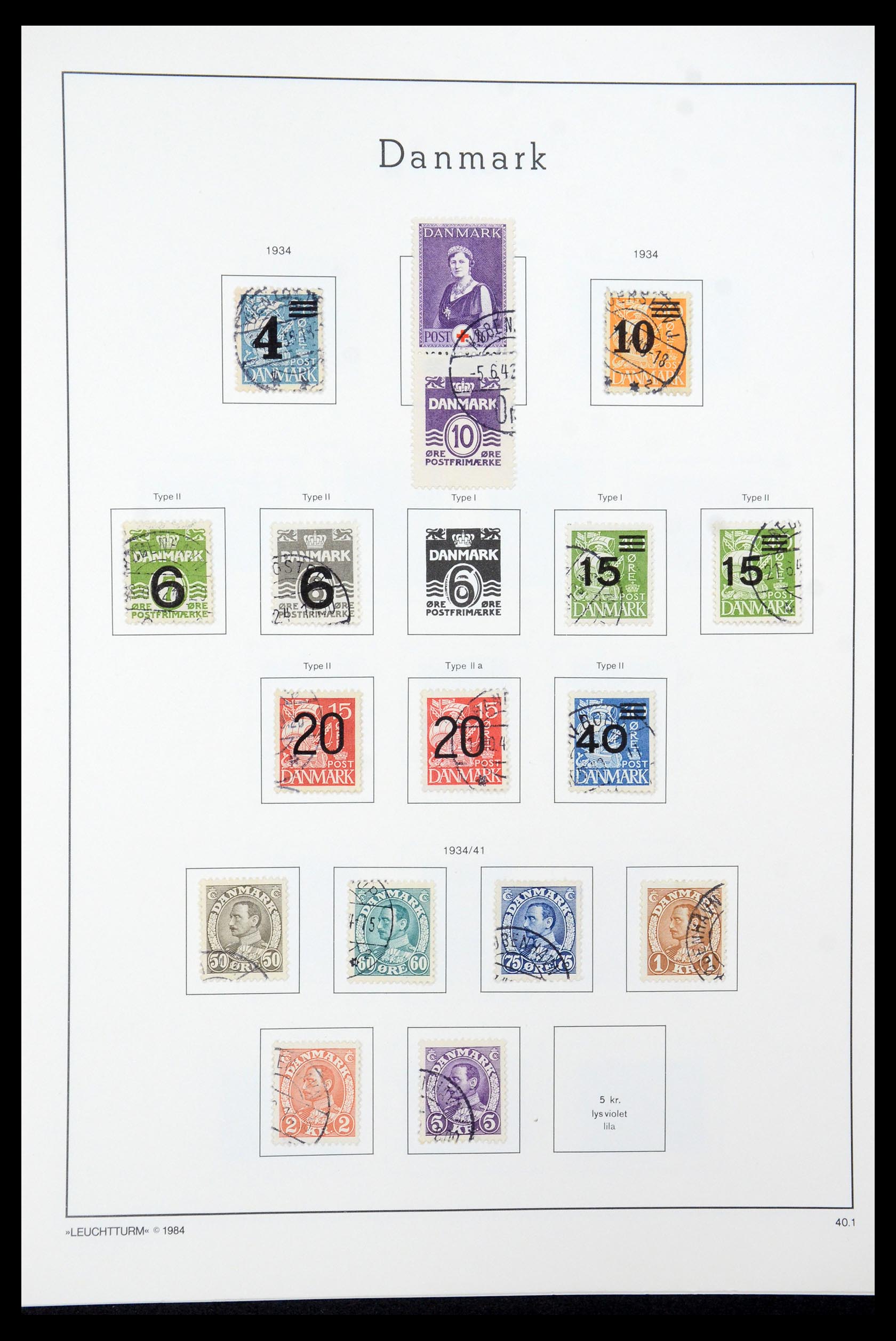35506 017 - Postzegelverzameling 35506 Denemarken 1851-1997.