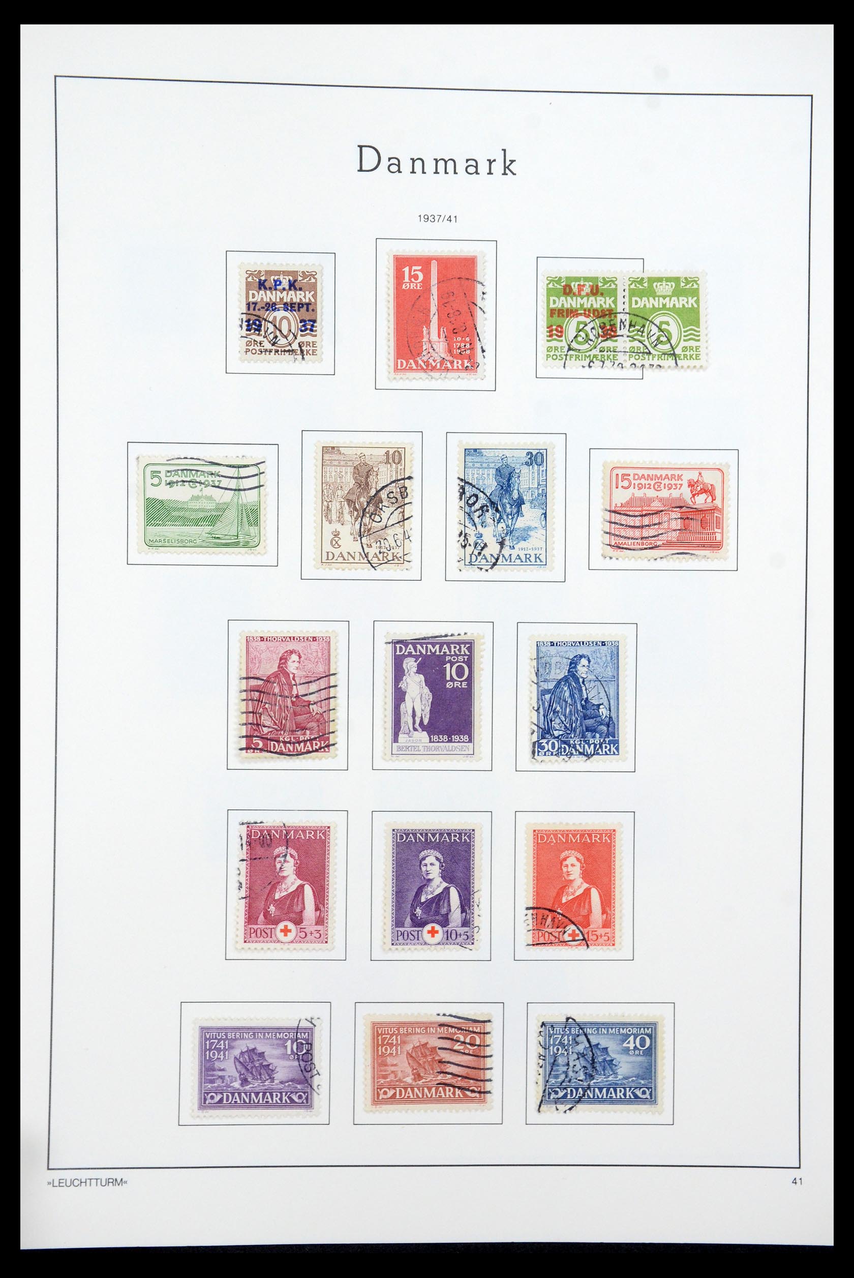 35506 018 - Postzegelverzameling 35506 Denemarken 1851-1997.
