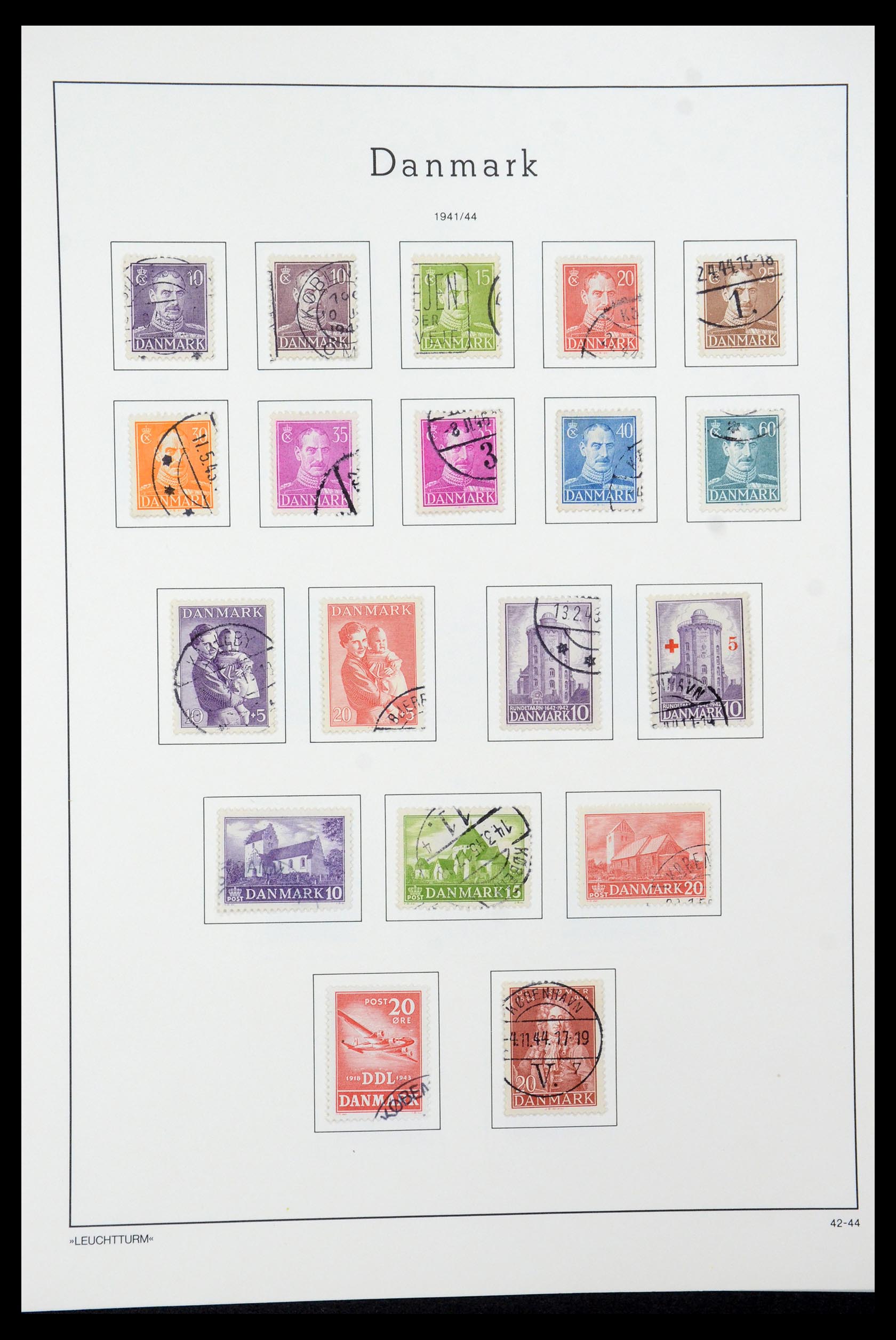 35506 019 - Postzegelverzameling 35506 Denemarken 1851-1997.