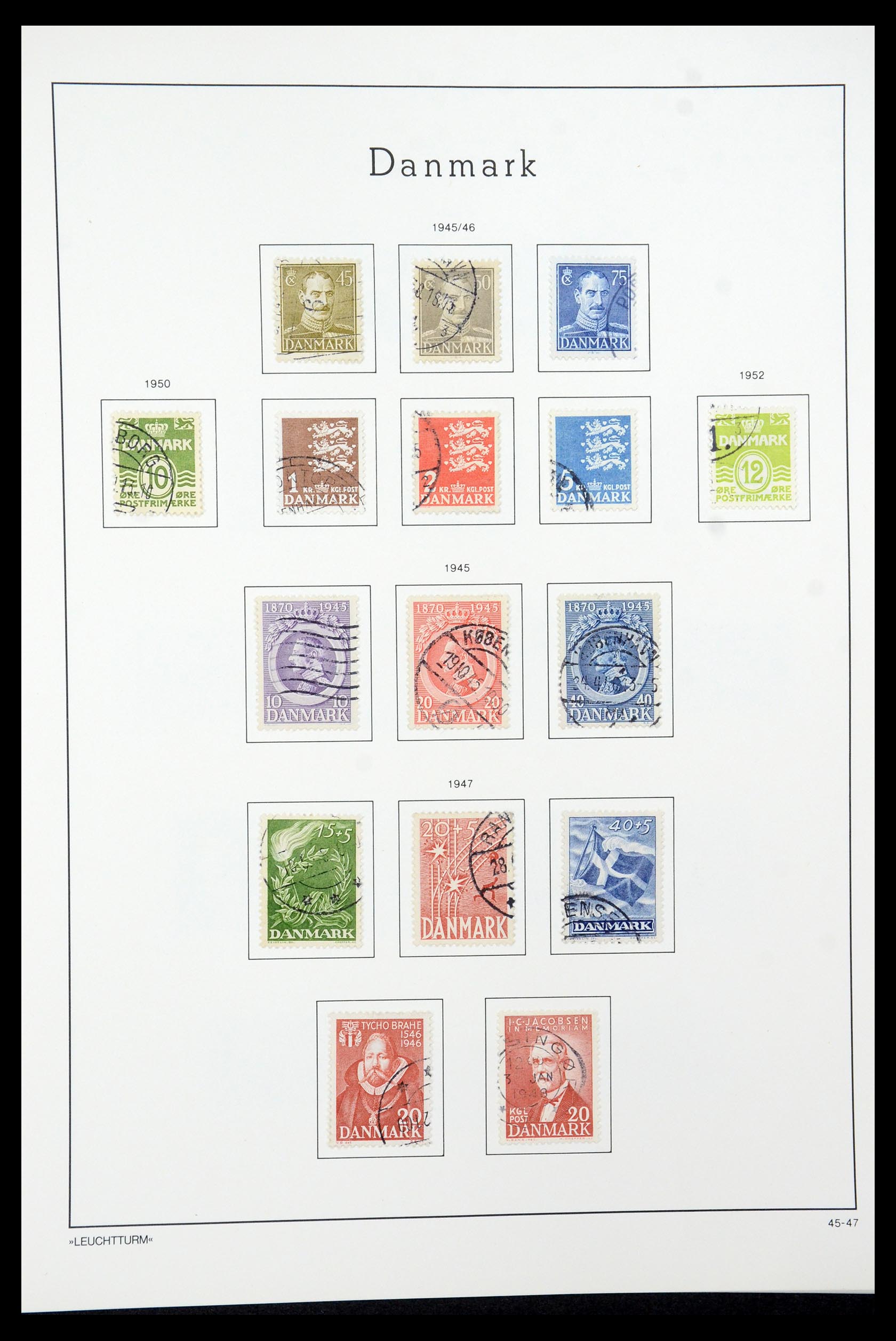 35506 020 - Postzegelverzameling 35506 Denemarken 1851-1997.