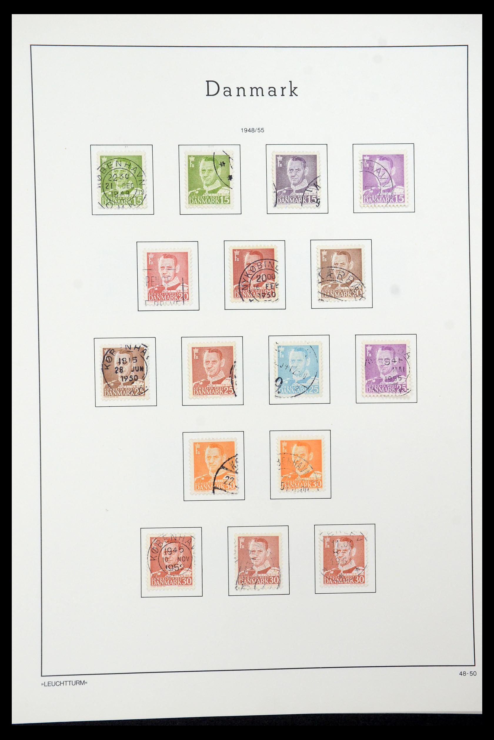 35506 022 - Postzegelverzameling 35506 Denemarken 1851-1997.