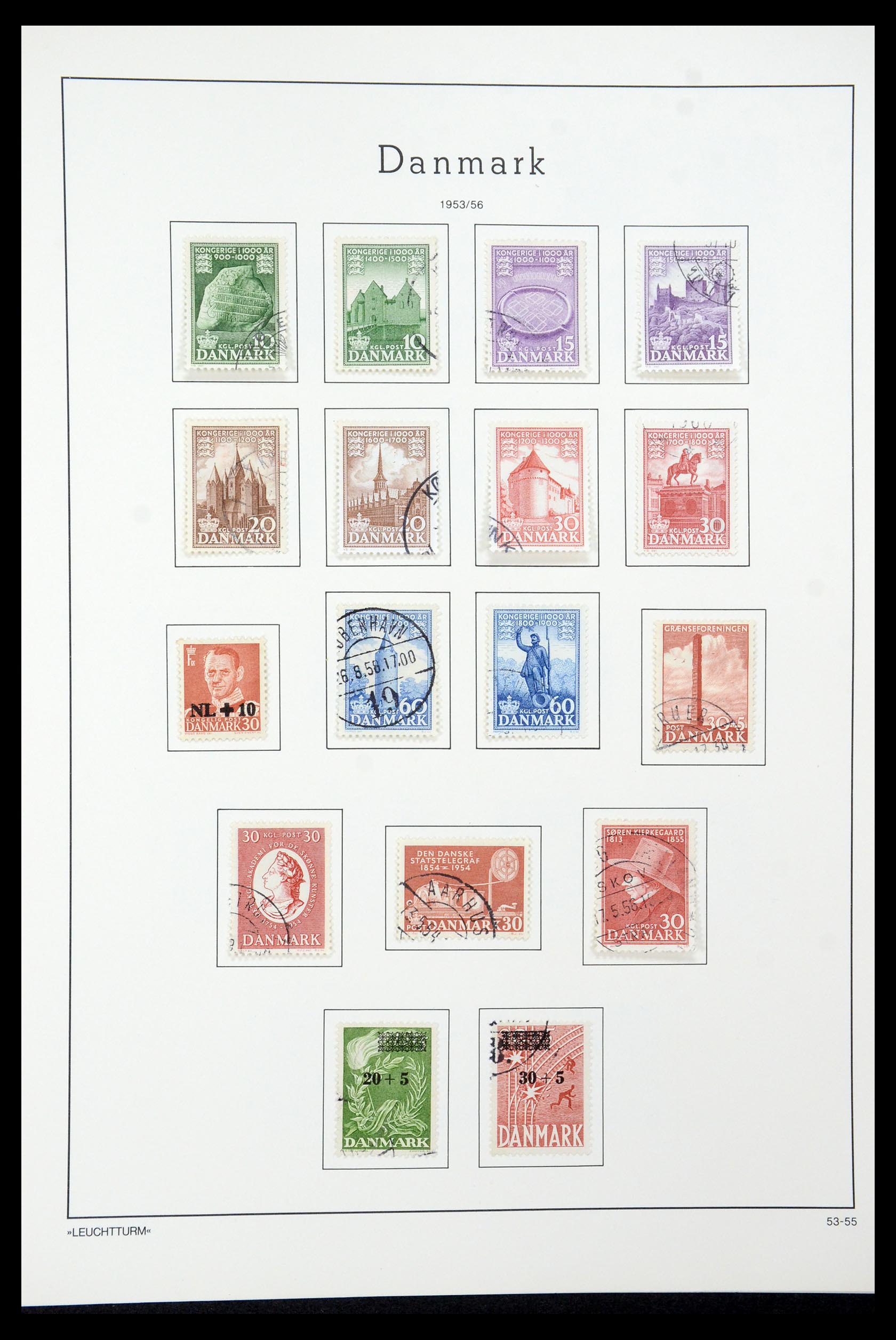 35506 024 - Postzegelverzameling 35506 Denemarken 1851-1997.