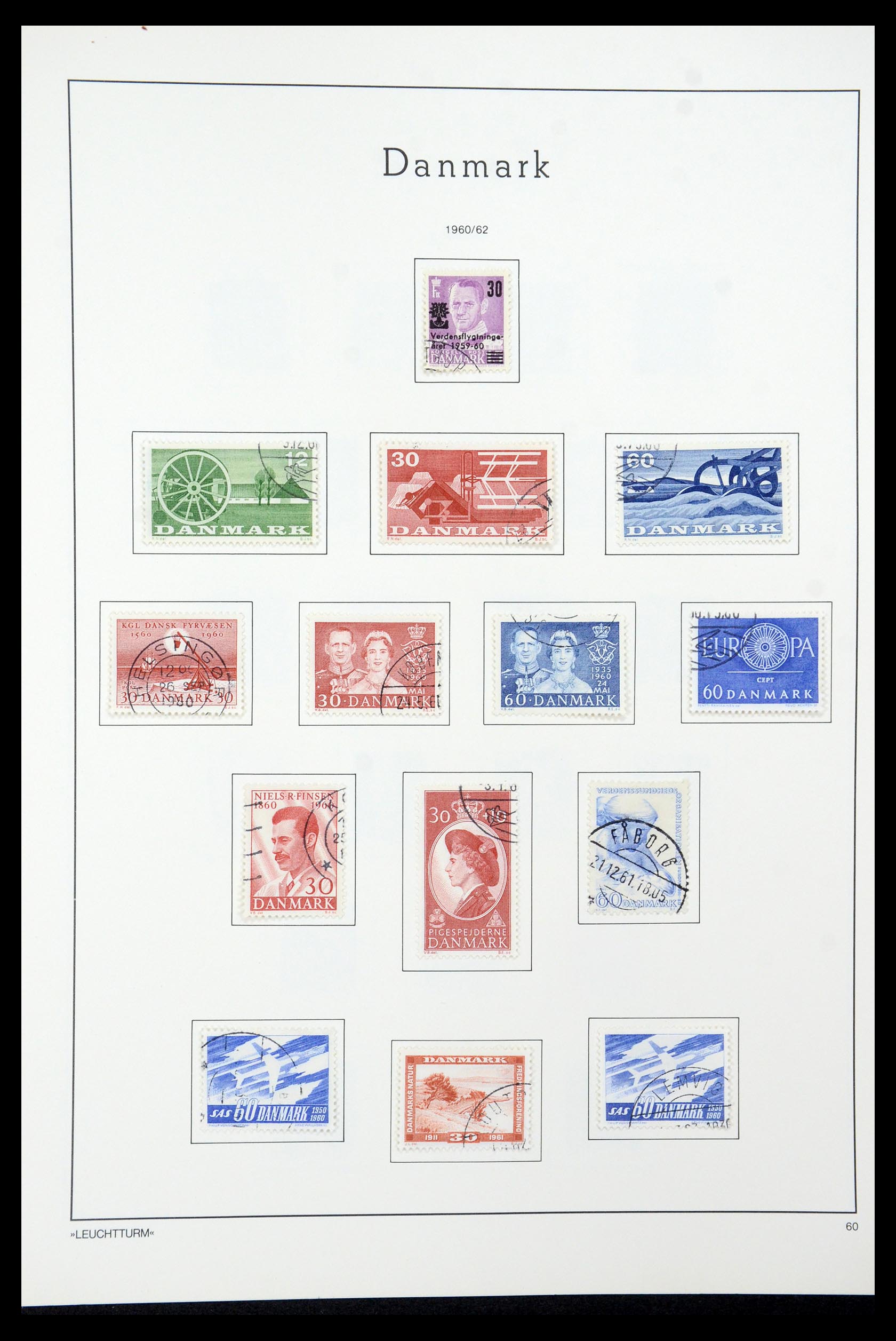 35506 026 - Postzegelverzameling 35506 Denemarken 1851-1997.