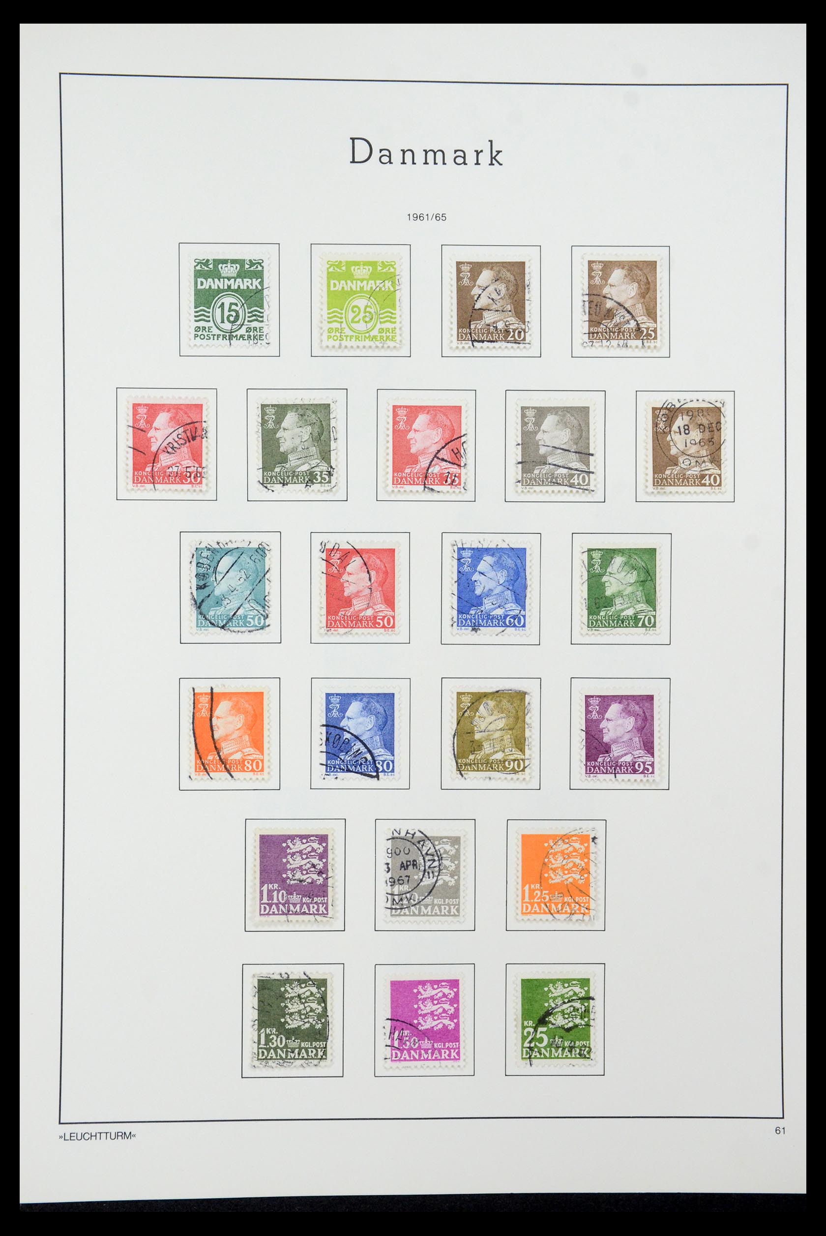 35506 027 - Postzegelverzameling 35506 Denemarken 1851-1997.
