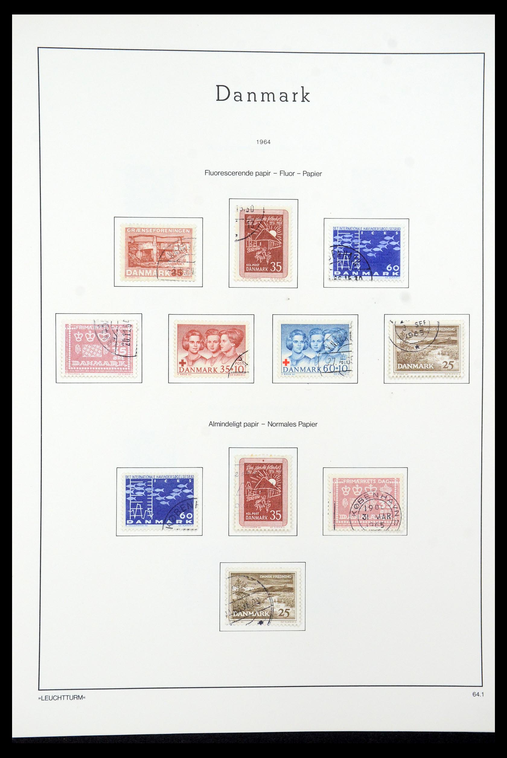 35506 031 - Postzegelverzameling 35506 Denemarken 1851-1997.