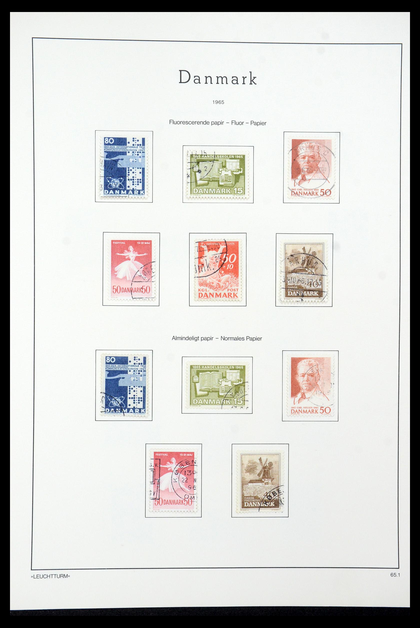 35506 032 - Postzegelverzameling 35506 Denemarken 1851-1997.