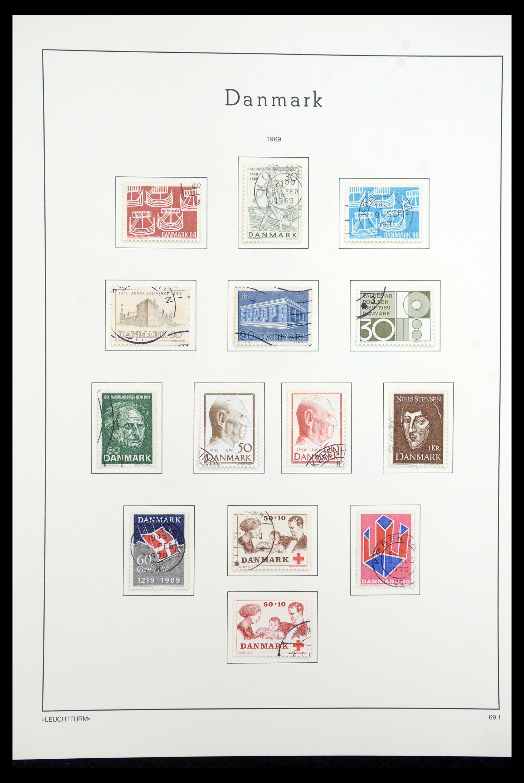 35506 036 - Postzegelverzameling 35506 Denemarken 1851-1997.