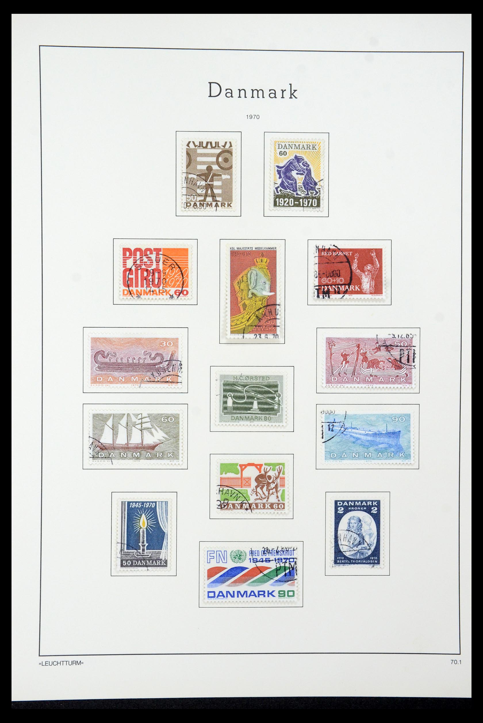 35506 038 - Postzegelverzameling 35506 Denemarken 1851-1997.