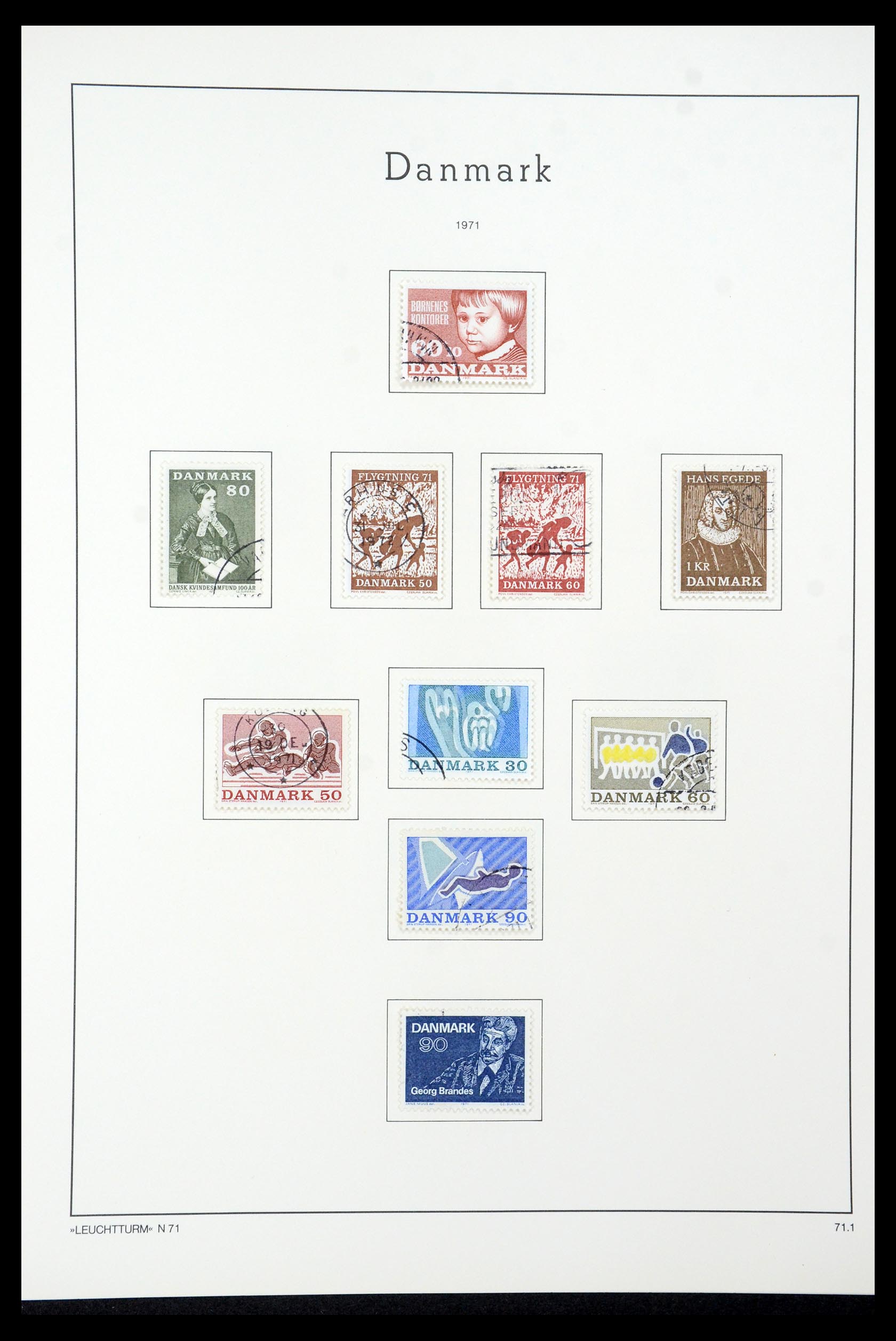 35506 039 - Postzegelverzameling 35506 Denemarken 1851-1997.