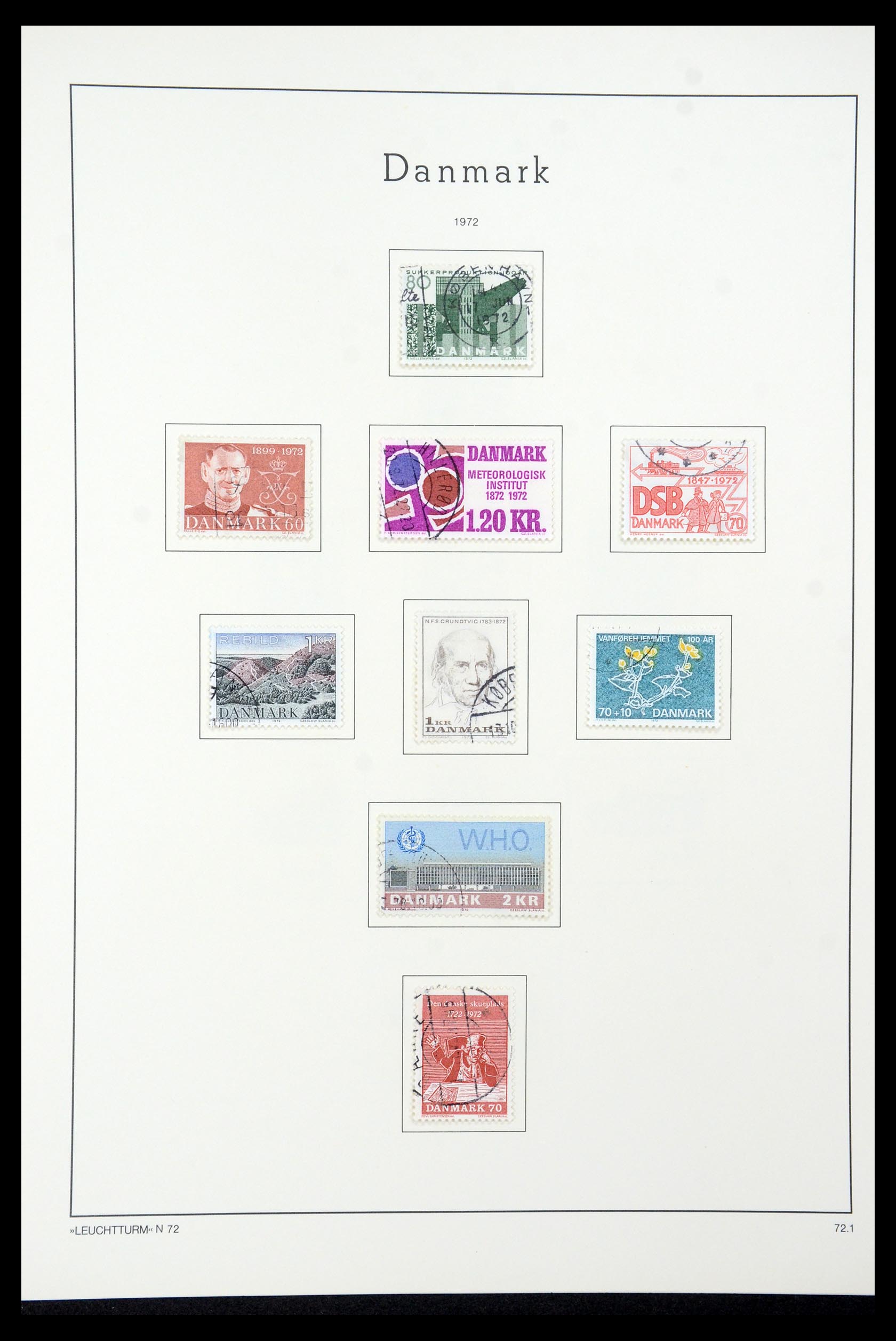 35506 040 - Postzegelverzameling 35506 Denemarken 1851-1997.