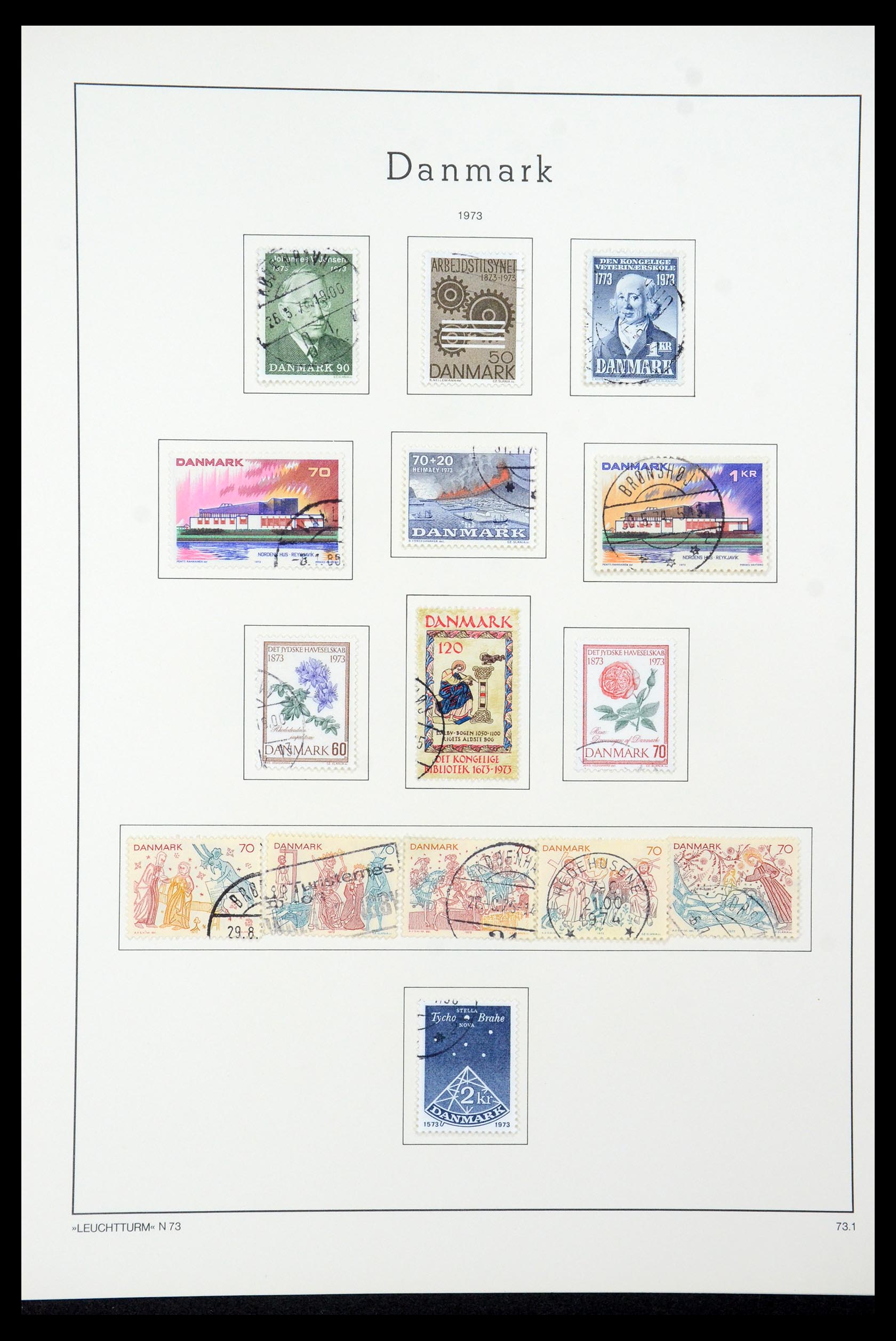 35506 042 - Postzegelverzameling 35506 Denemarken 1851-1997.