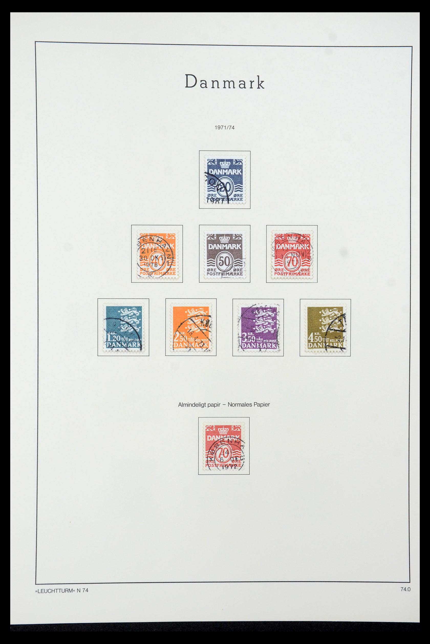 35506 043 - Postzegelverzameling 35506 Denemarken 1851-1997.