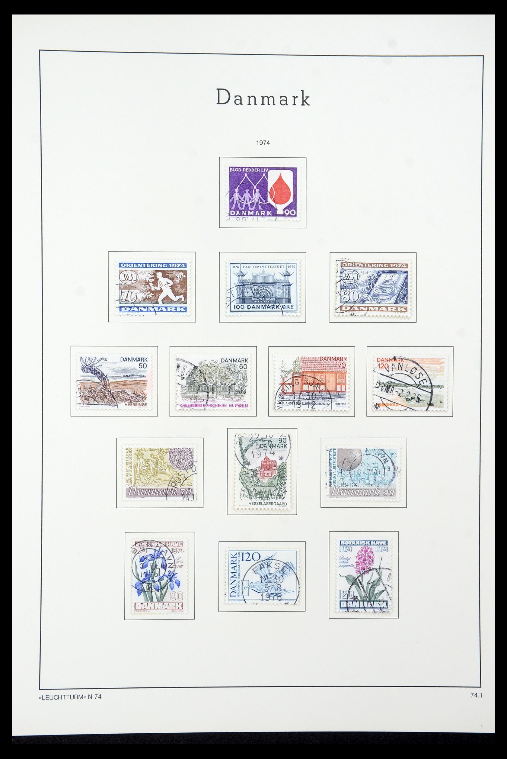 35506 044 - Postzegelverzameling 35506 Denemarken 1851-1997.