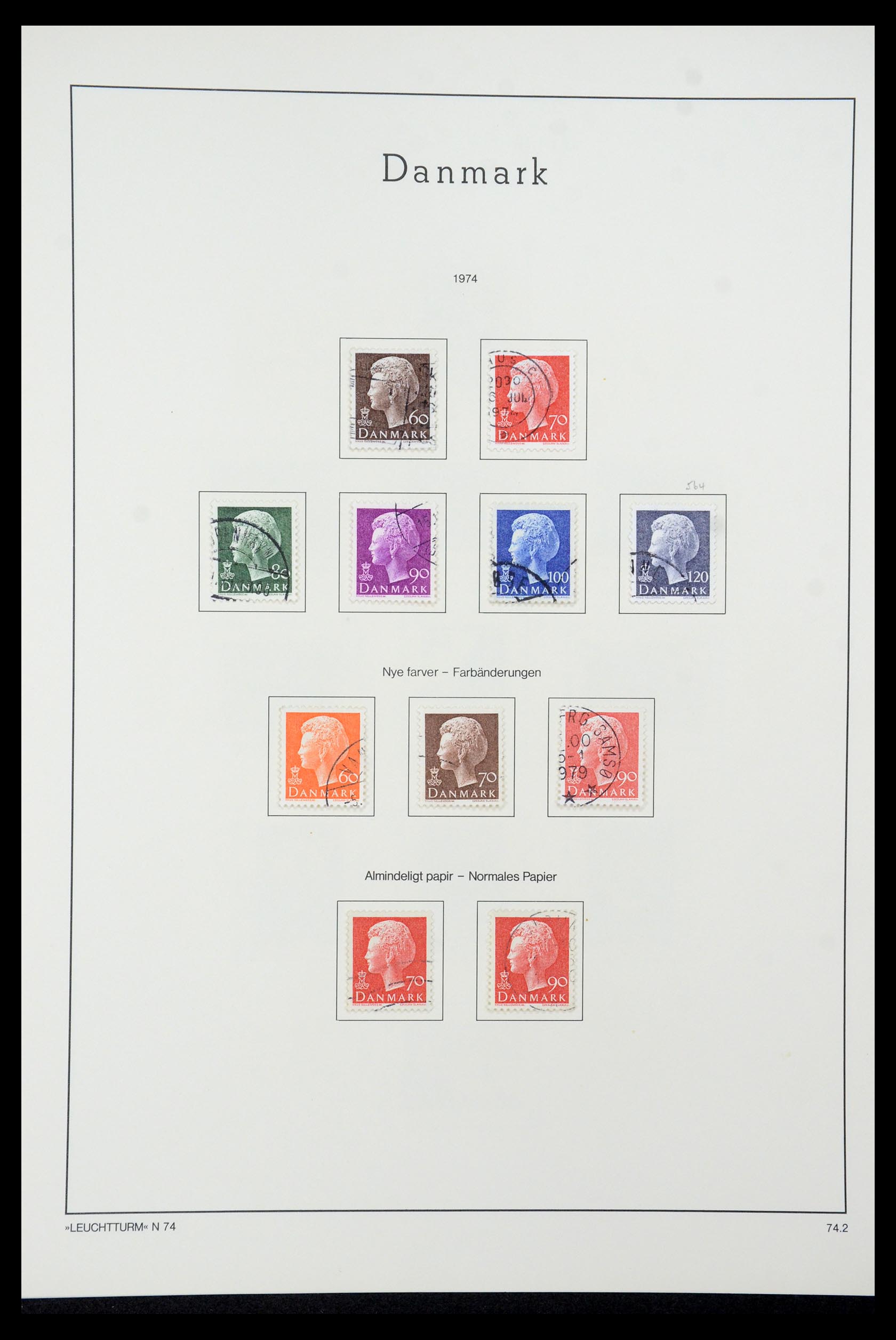 35506 045 - Postzegelverzameling 35506 Denemarken 1851-1997.