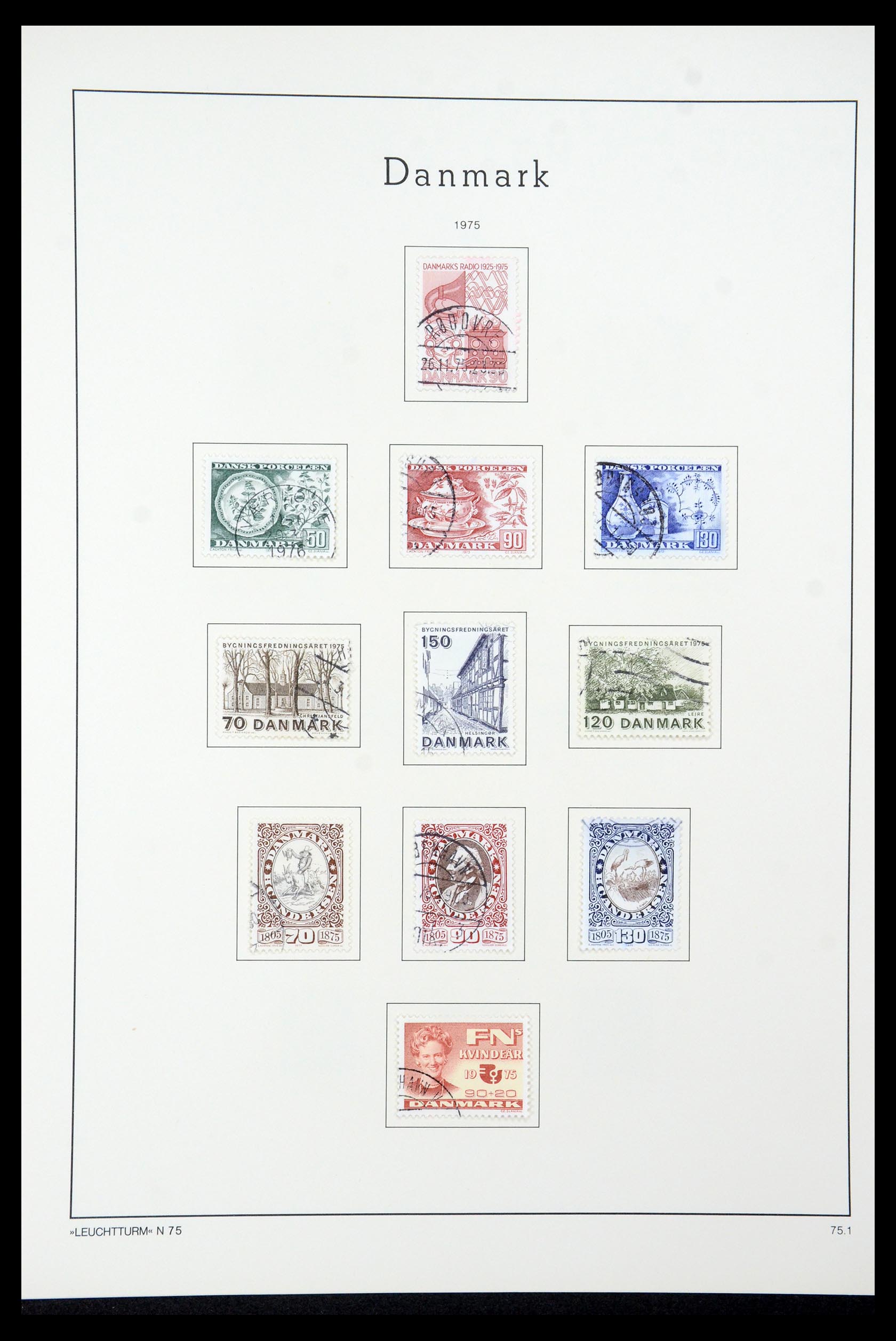35506 046 - Postzegelverzameling 35506 Denemarken 1851-1997.