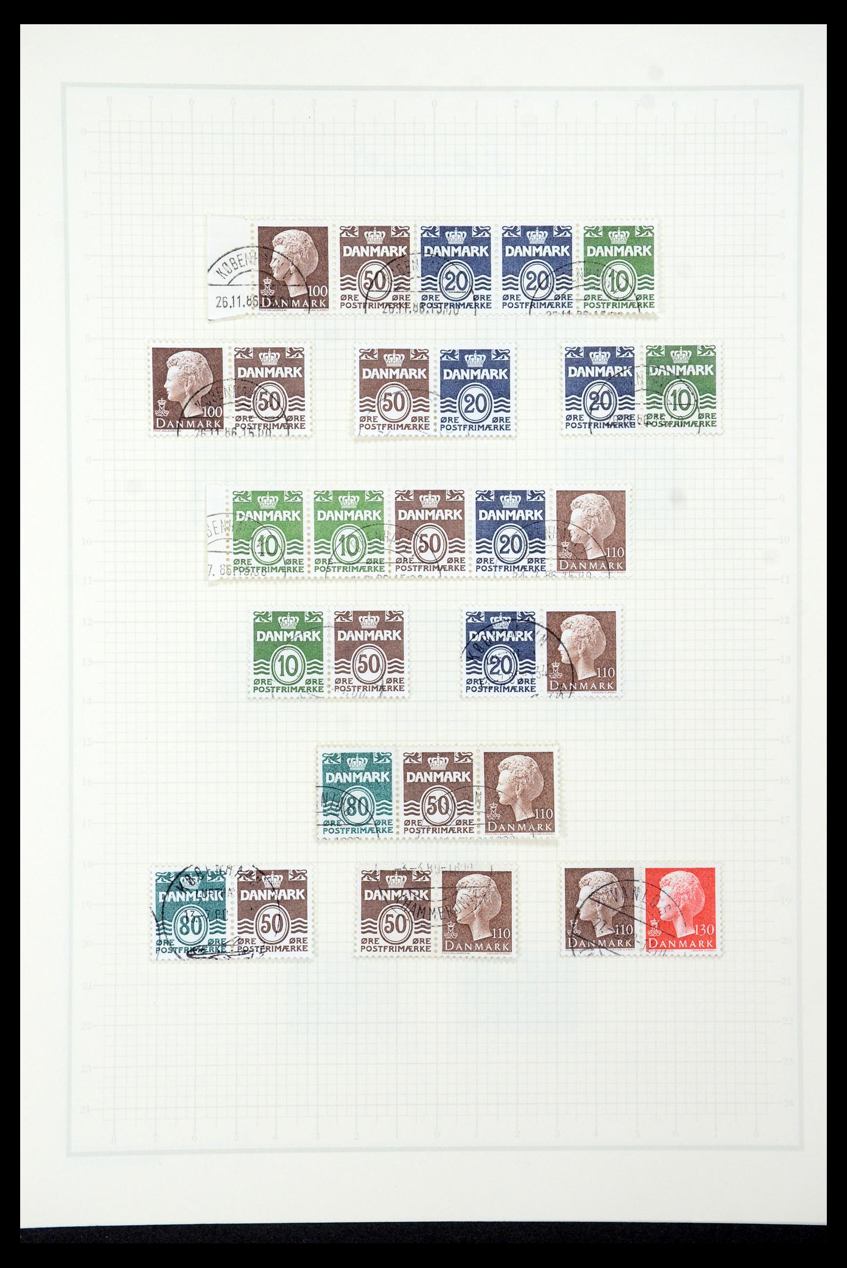 35506 058 - Postzegelverzameling 35506 Denemarken 1851-1997.