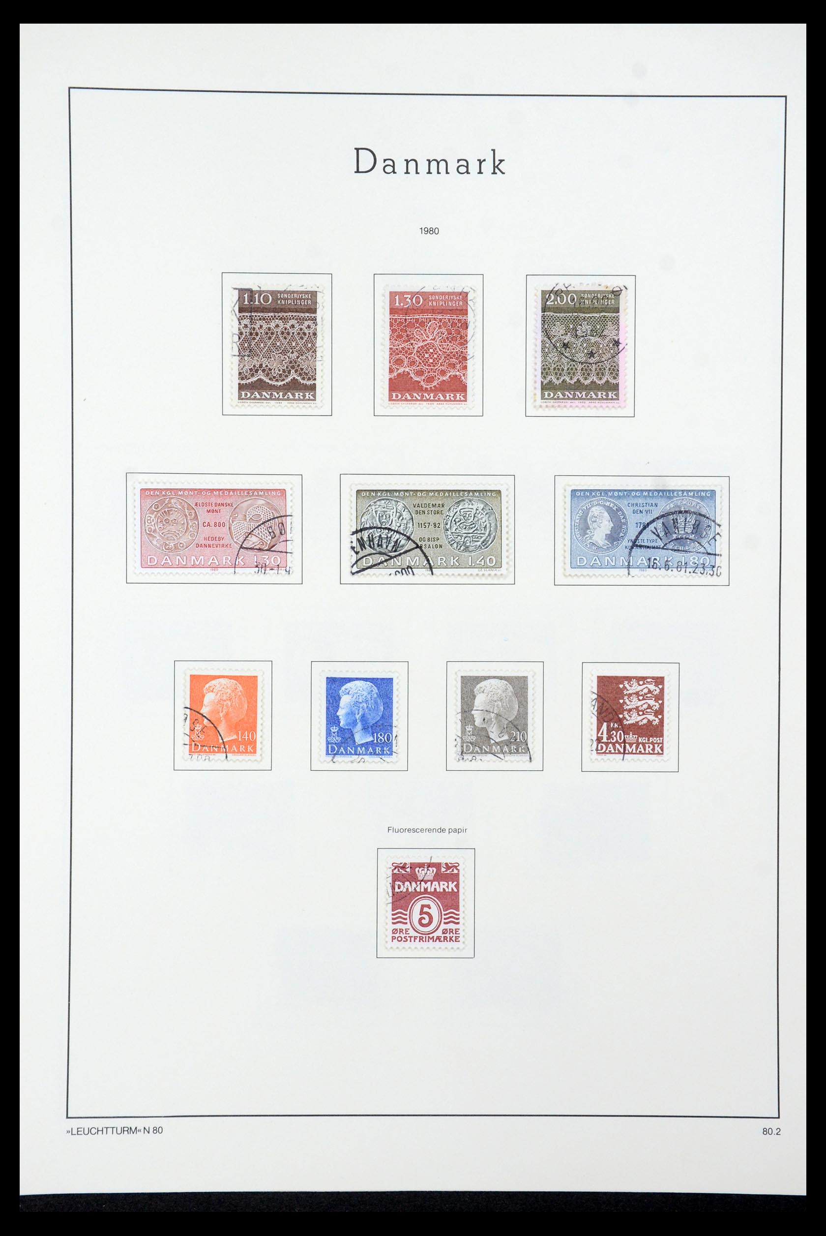 35506 060 - Postzegelverzameling 35506 Denemarken 1851-1997.