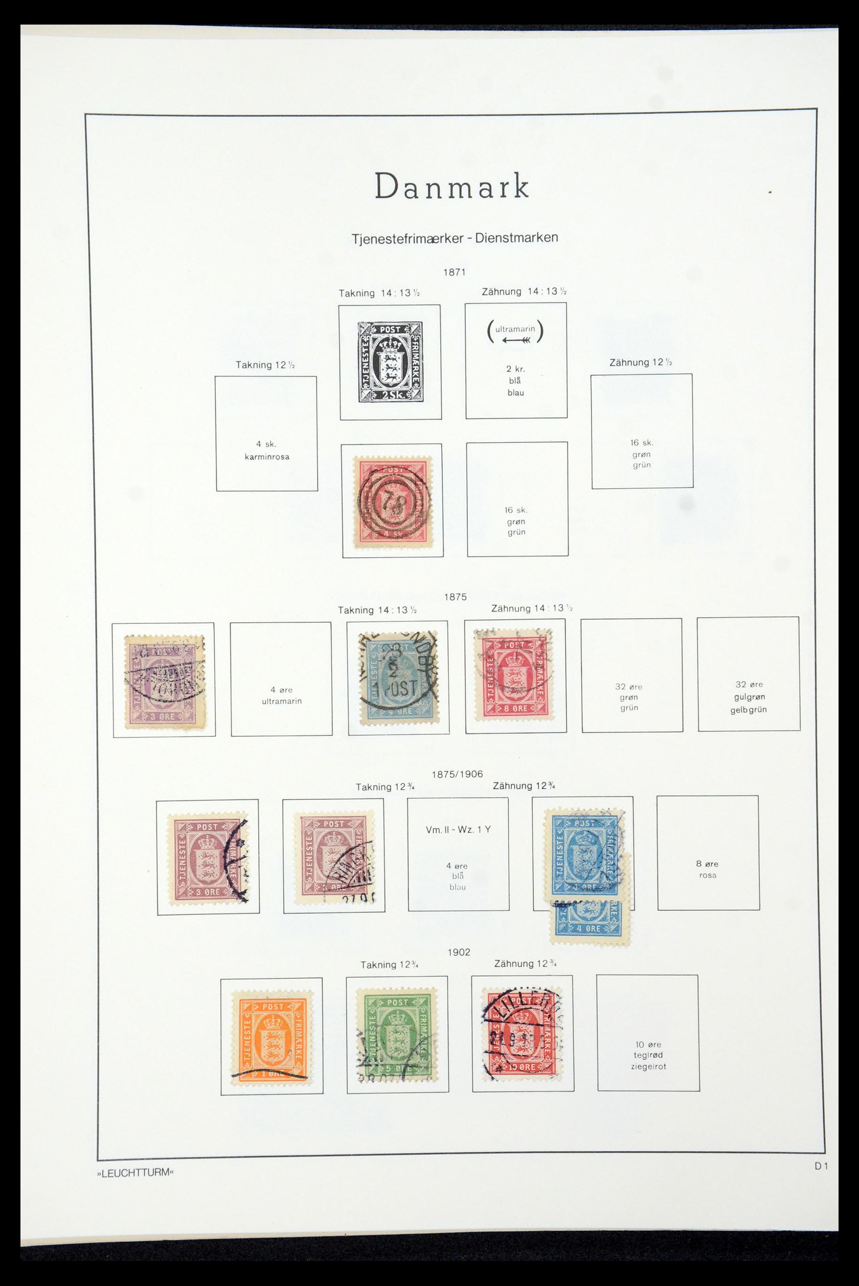 35506 111 - Stamp Collection 35506 Denmark 1851-1997.