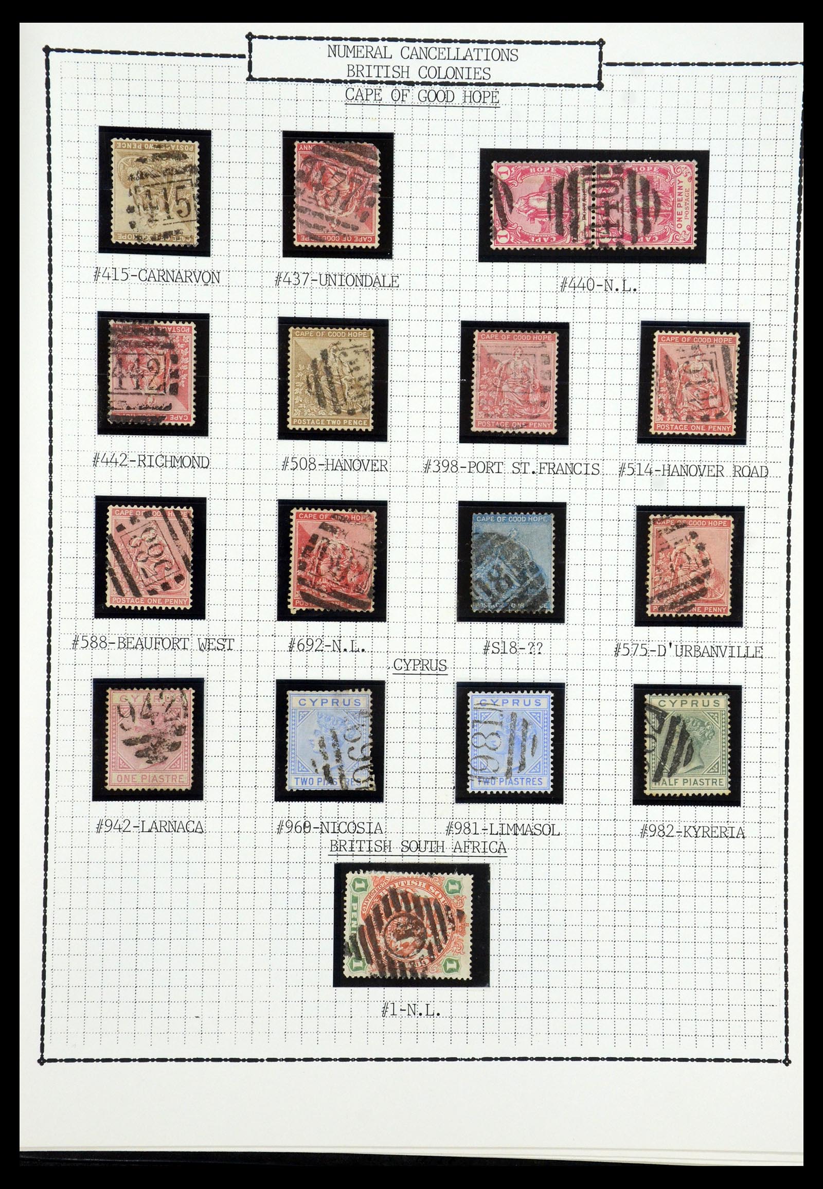 35507 025 - Postzegelverzameling 35507 Australische Staten stempels 1859-1899.