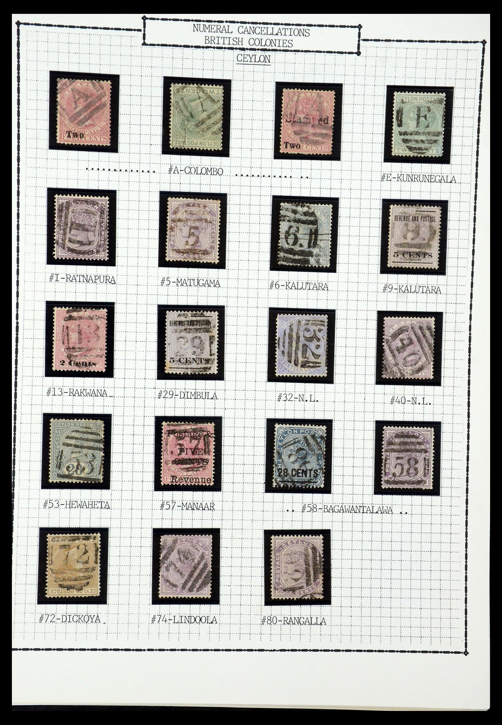 35507 026 - Postzegelverzameling 35507 Australische Staten stempels 1859-1899.