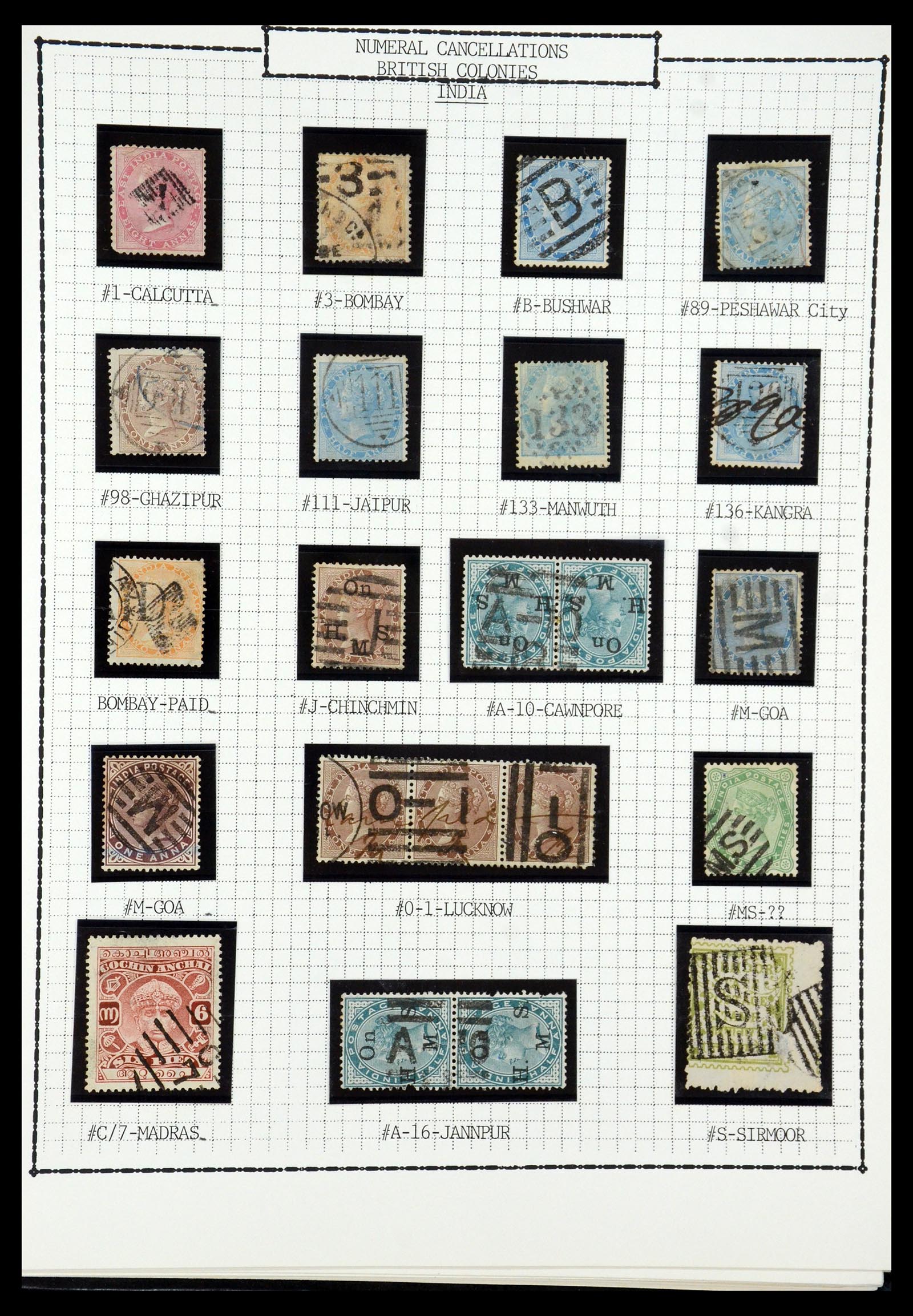 35507 029 - Postzegelverzameling 35507 Australische Staten stempels 1859-1899.
