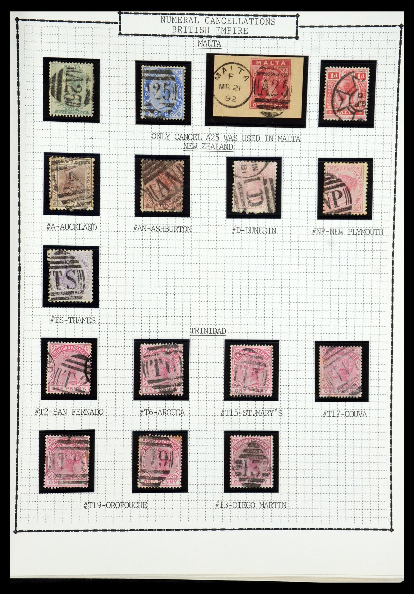 35507 030 - Stamp Collection 35507 Australian States cancels 1859-1899.