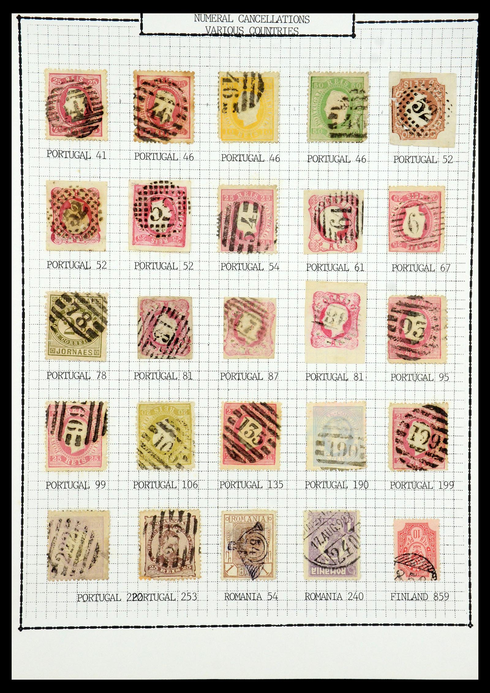 35507 033 - Stamp Collection 35507 Australian States cancels 1859-1899.