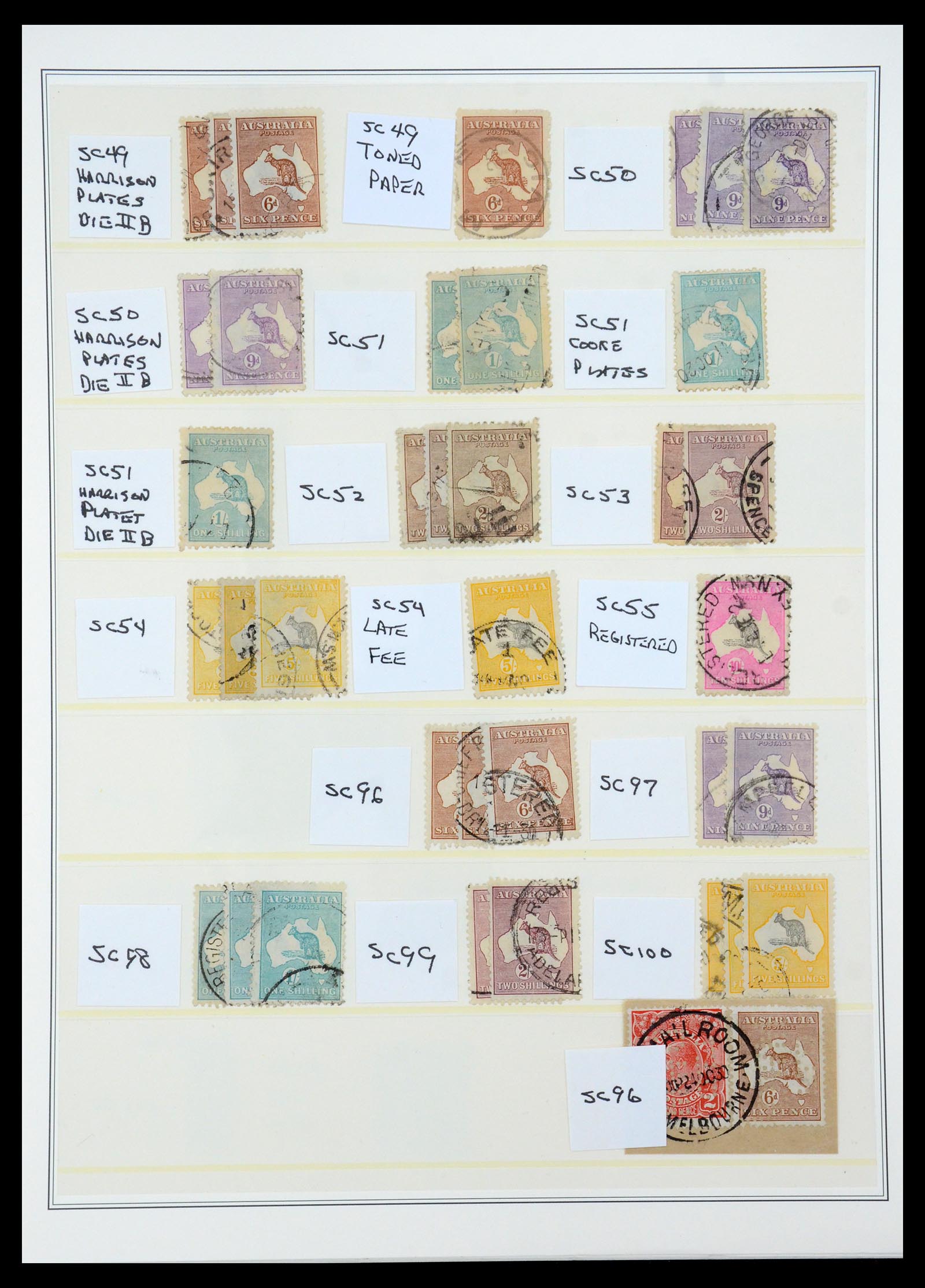 35509 003 - Postzegelverzameling 35509 Australië gespecialiseerd 1912-1971.