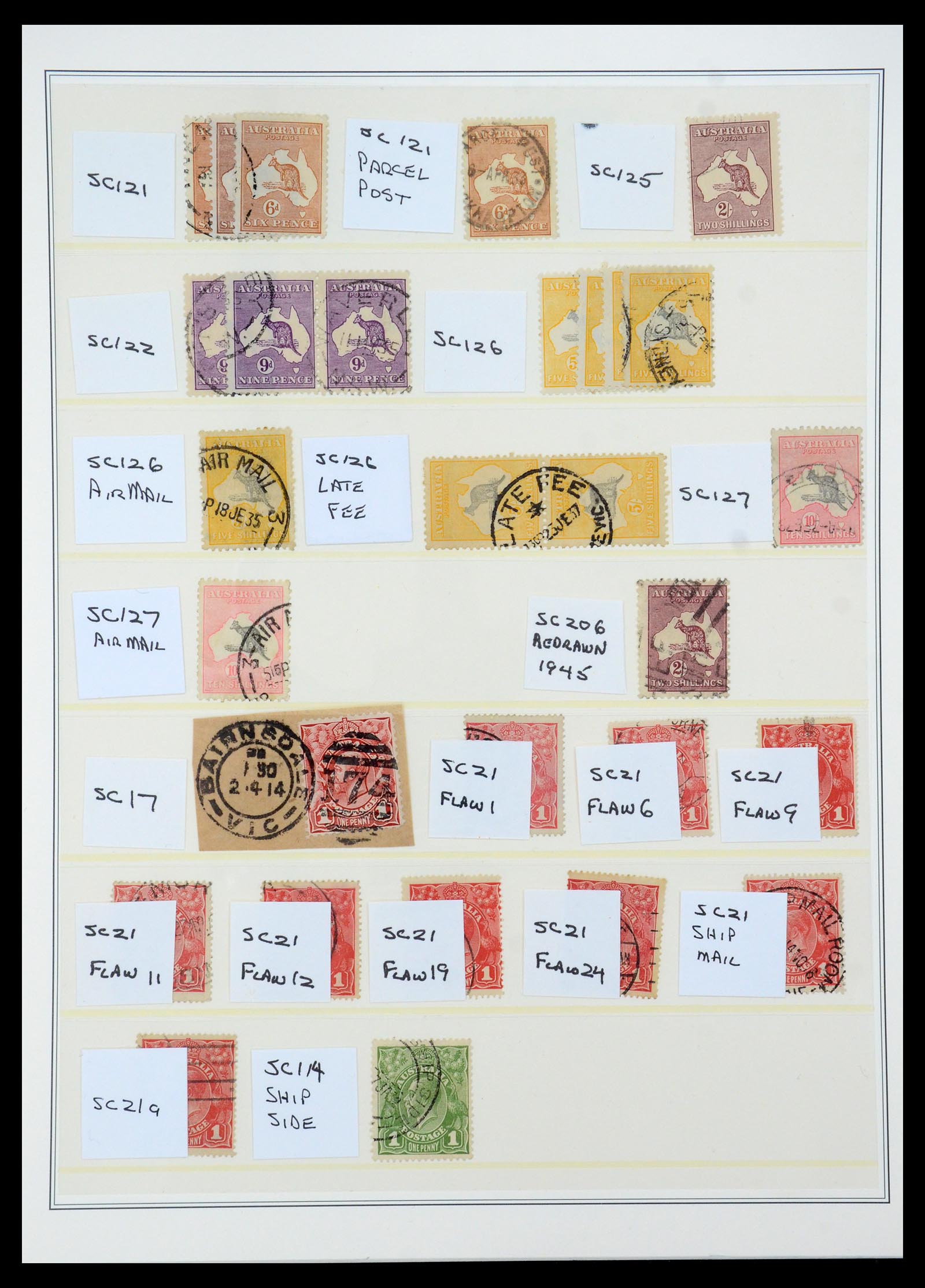 35509 004 - Postzegelverzameling 35509 Australië gespecialiseerd 1912-1971.