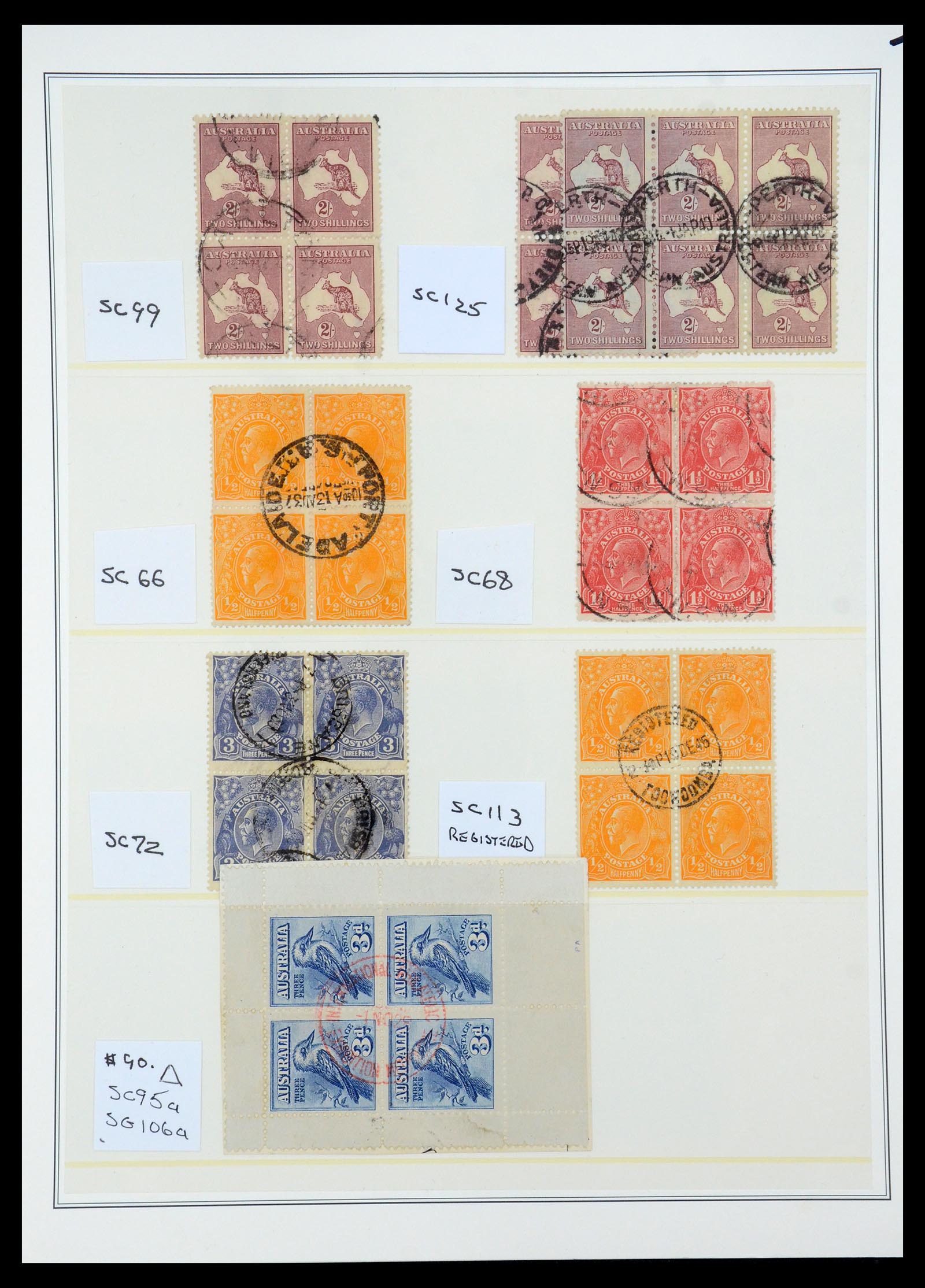 35509 007 - Postzegelverzameling 35509 Australië gespecialiseerd 1912-1971.