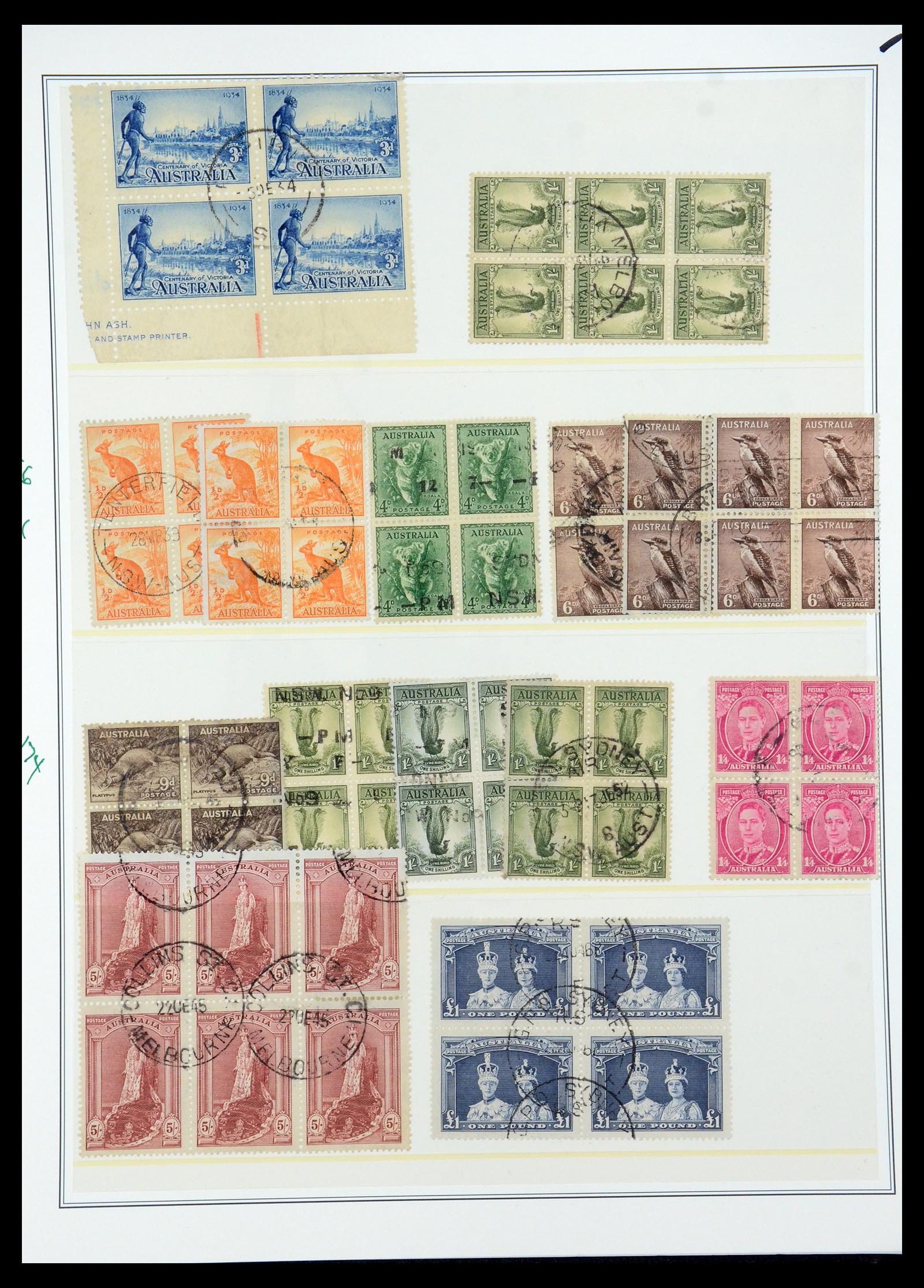 35509 008 - Postzegelverzameling 35509 Australië gespecialiseerd 1912-1971.