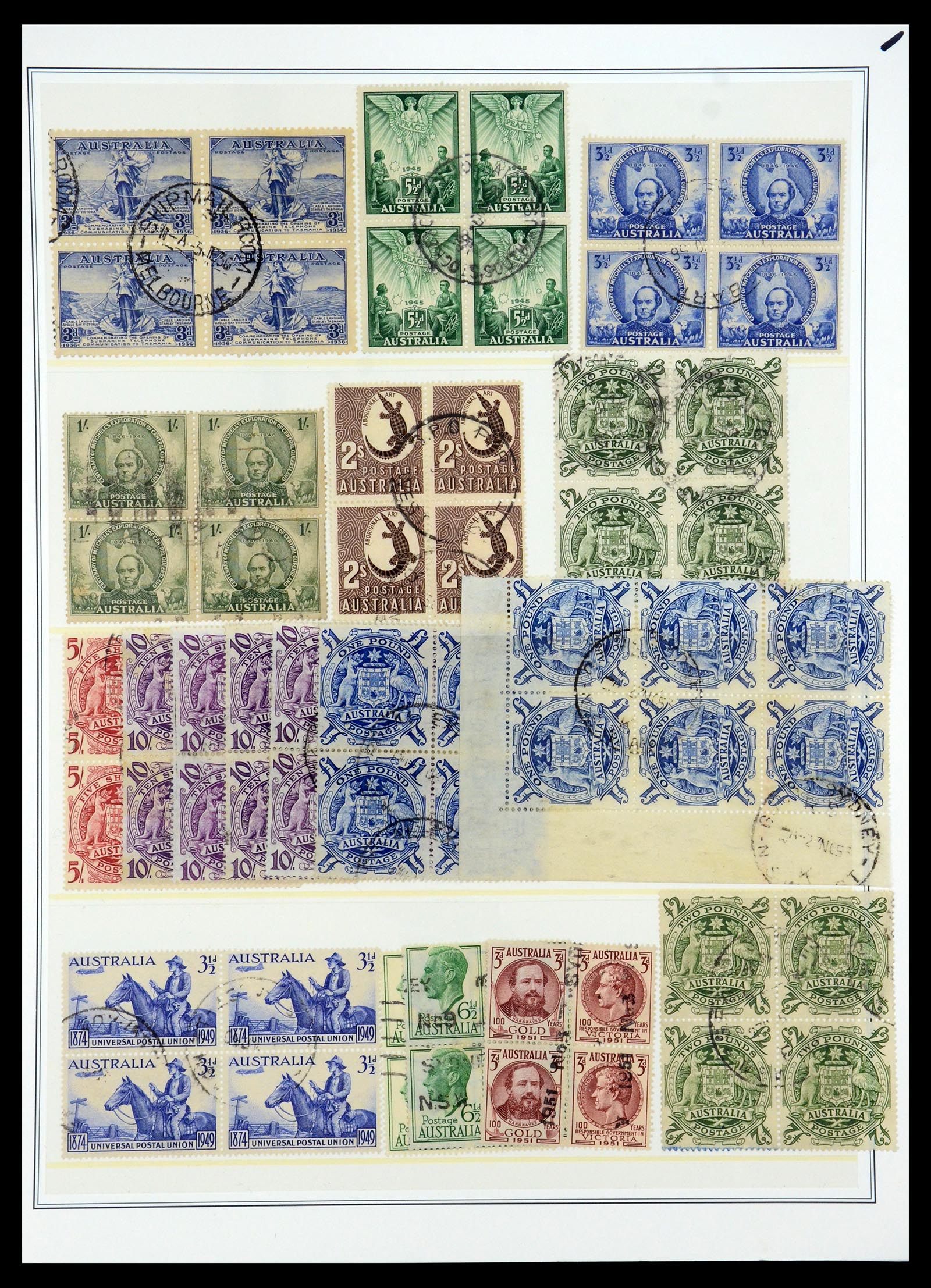35509 009 - Stamp Collection 35509 Australia specialised 1912-1971.