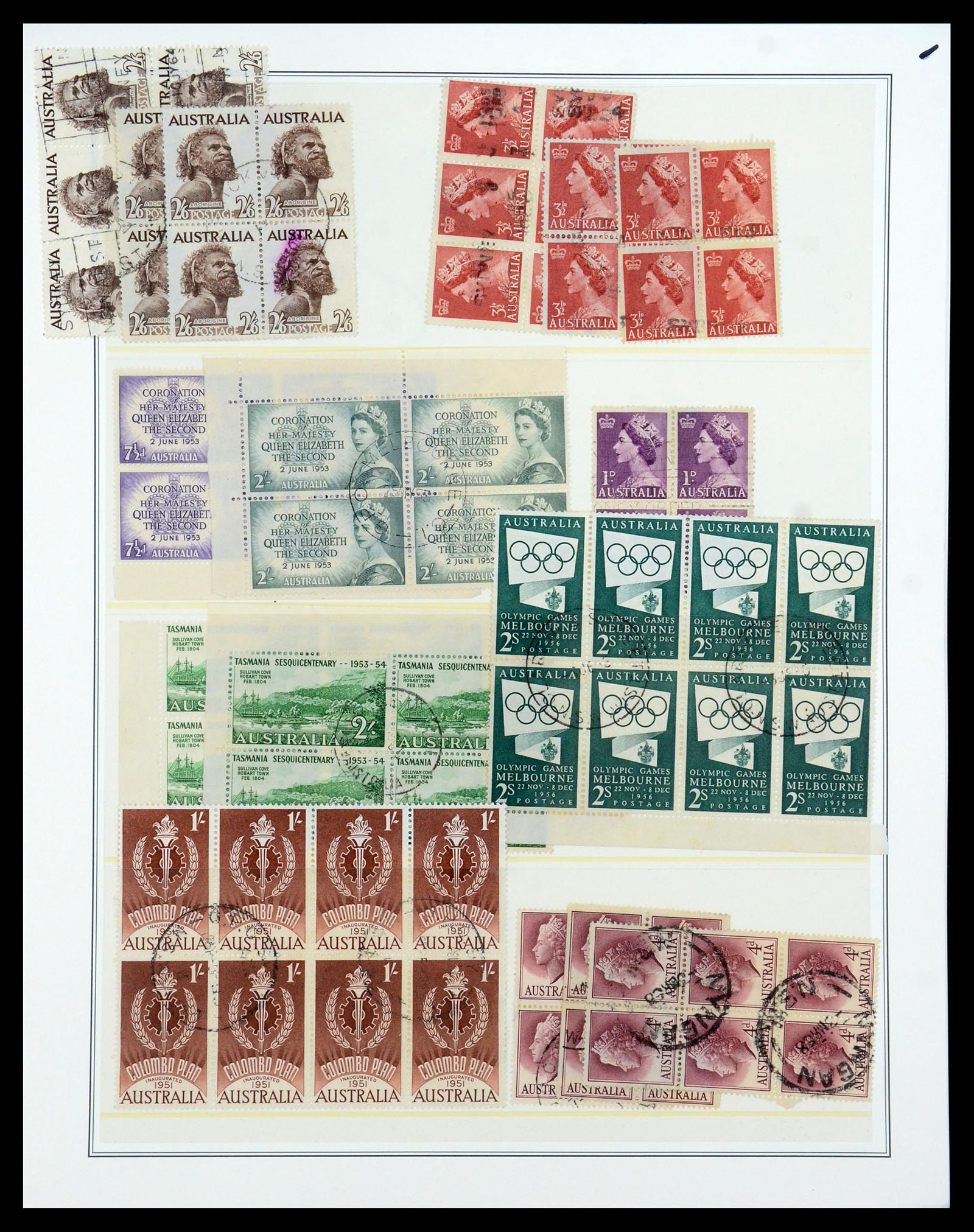 35509 011 - Postzegelverzameling 35509 Australië gespecialiseerd 1912-1971.