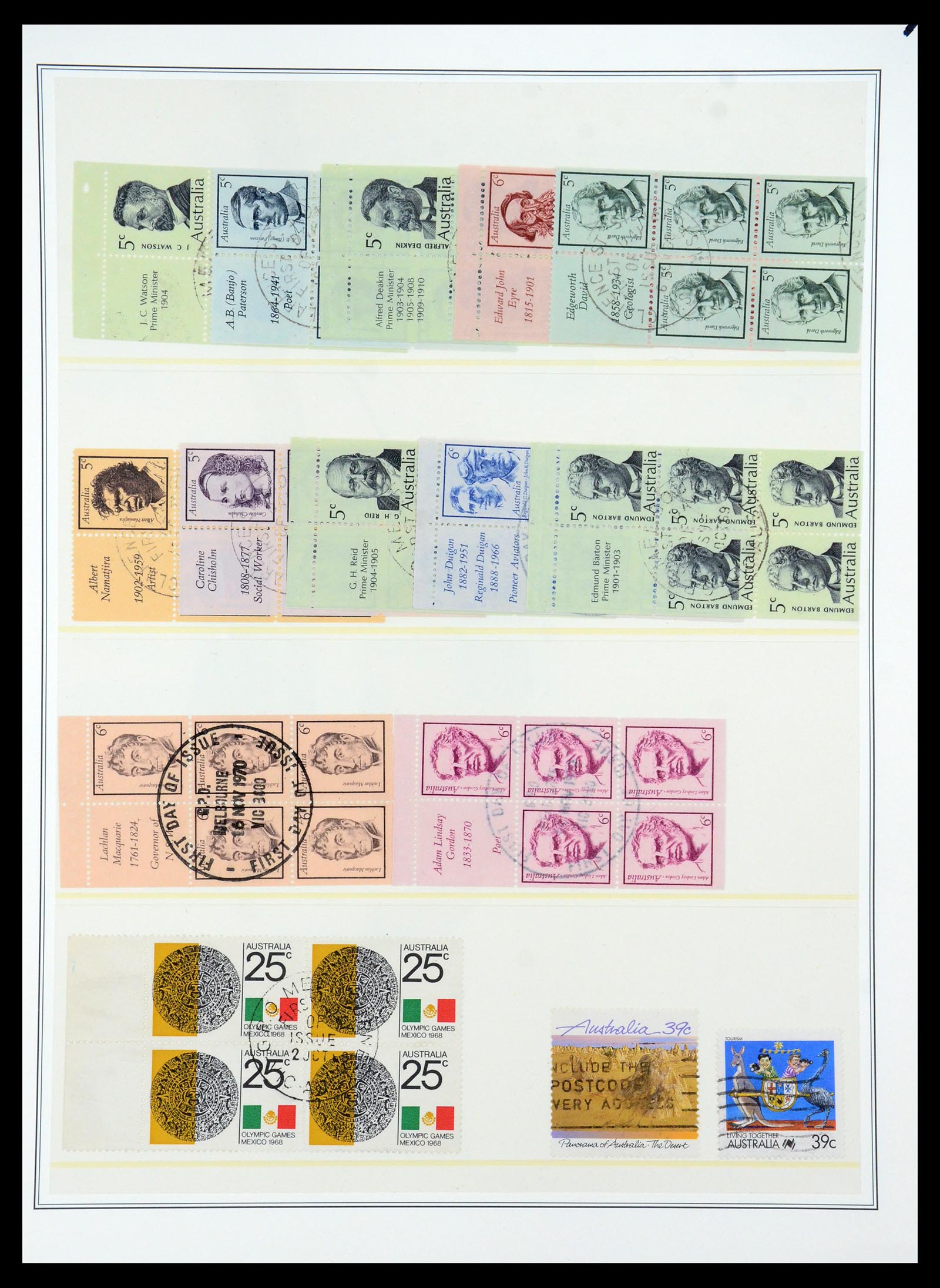 35509 013 - Stamp Collection 35509 Australia specialised 1912-1971.