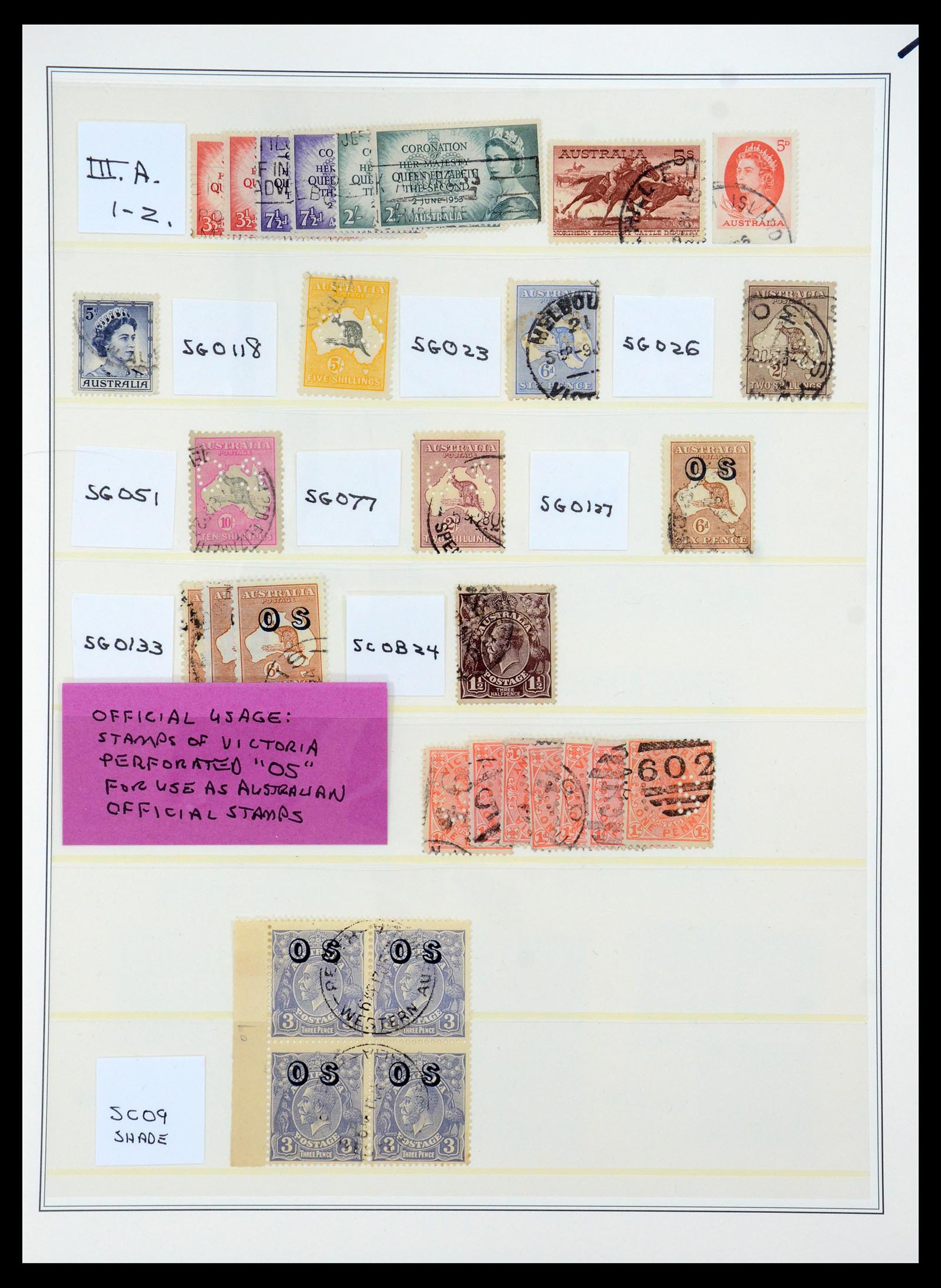 35509 014 - Postzegelverzameling 35509 Australië gespecialiseerd 1912-1971.
