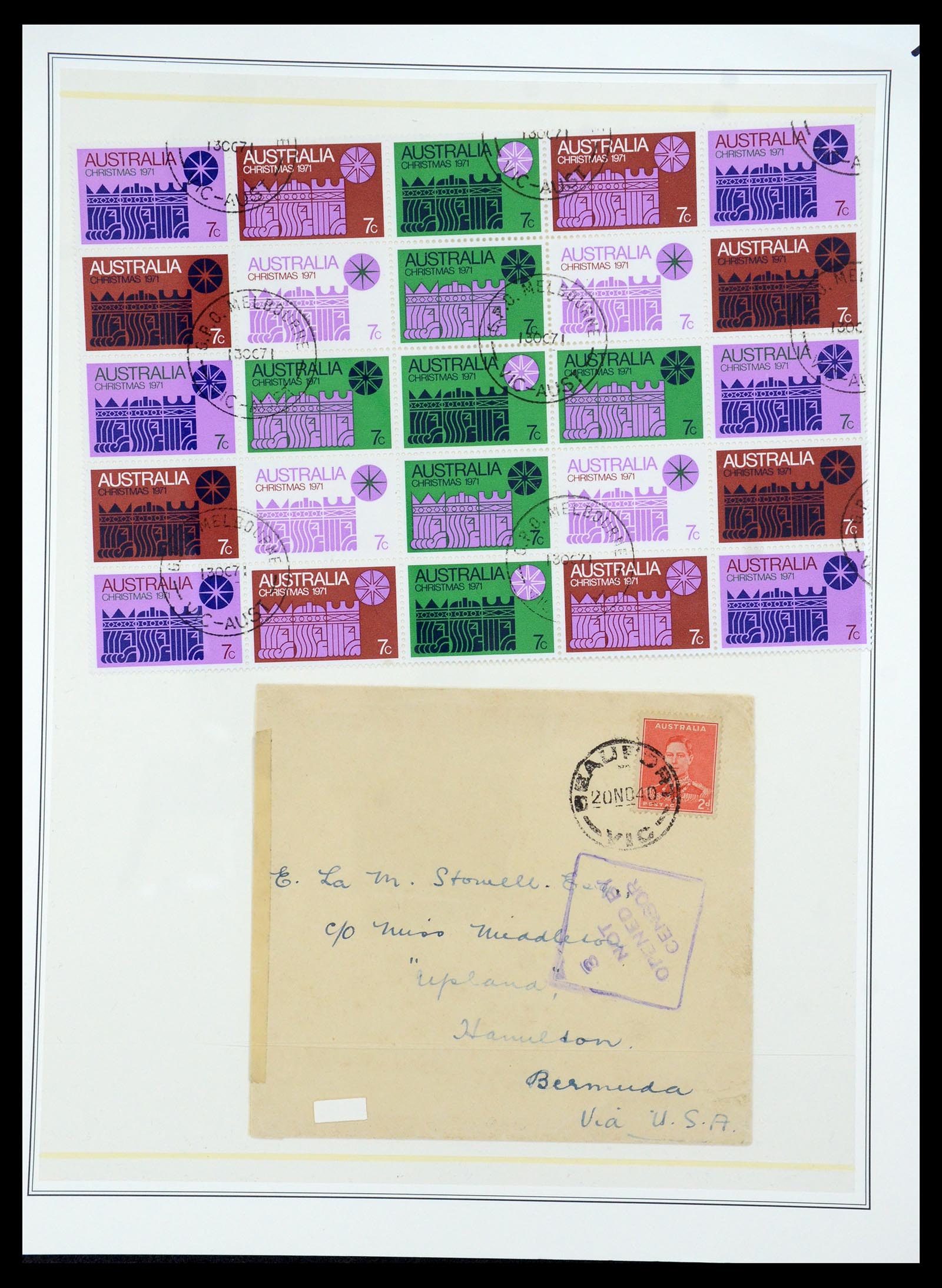 35509 016 - Stamp Collection 35509 Australia specialised 1912-1971.