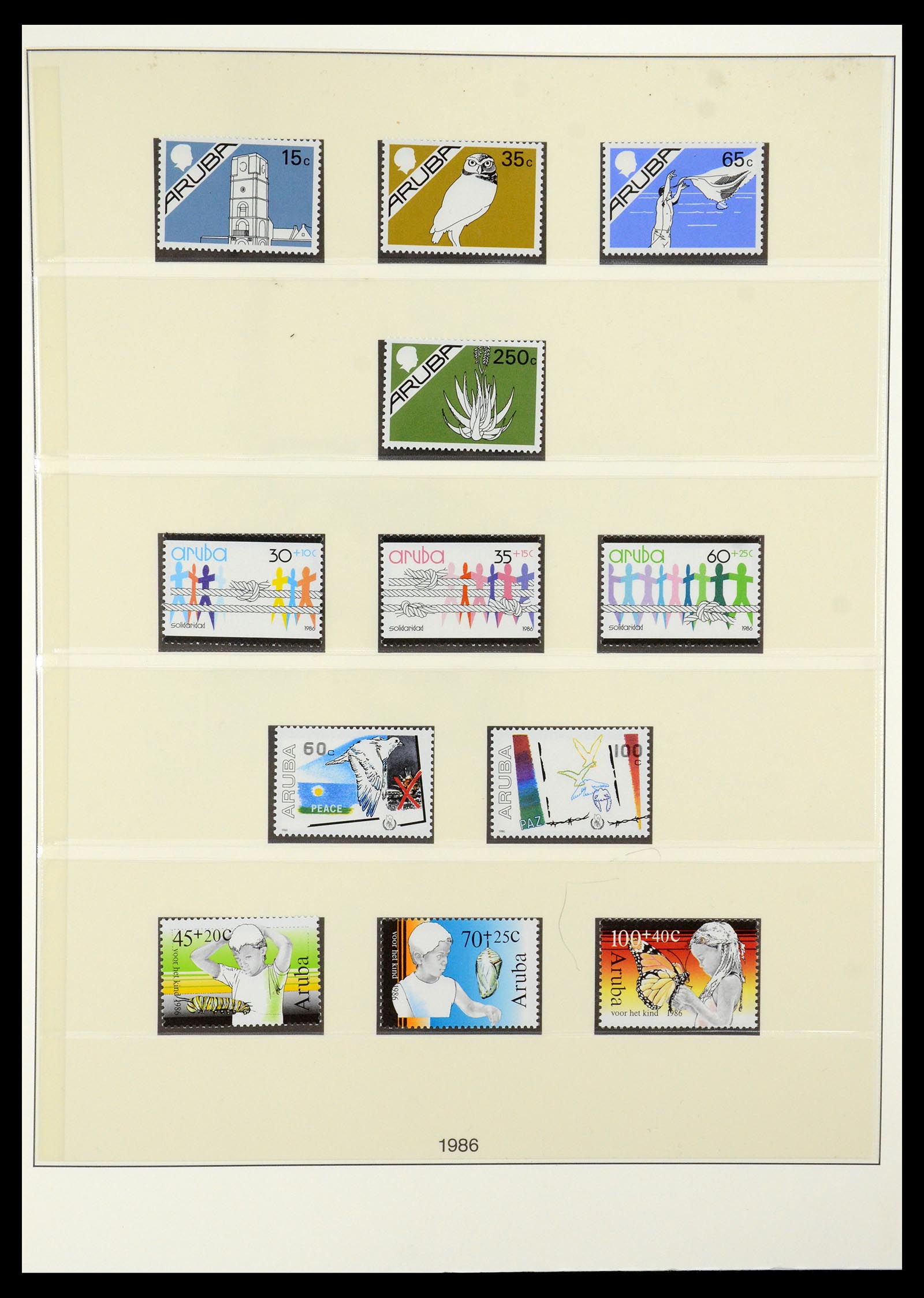 35513 002 - Postzegelverzameling 35513 Aruba 1986-2011.