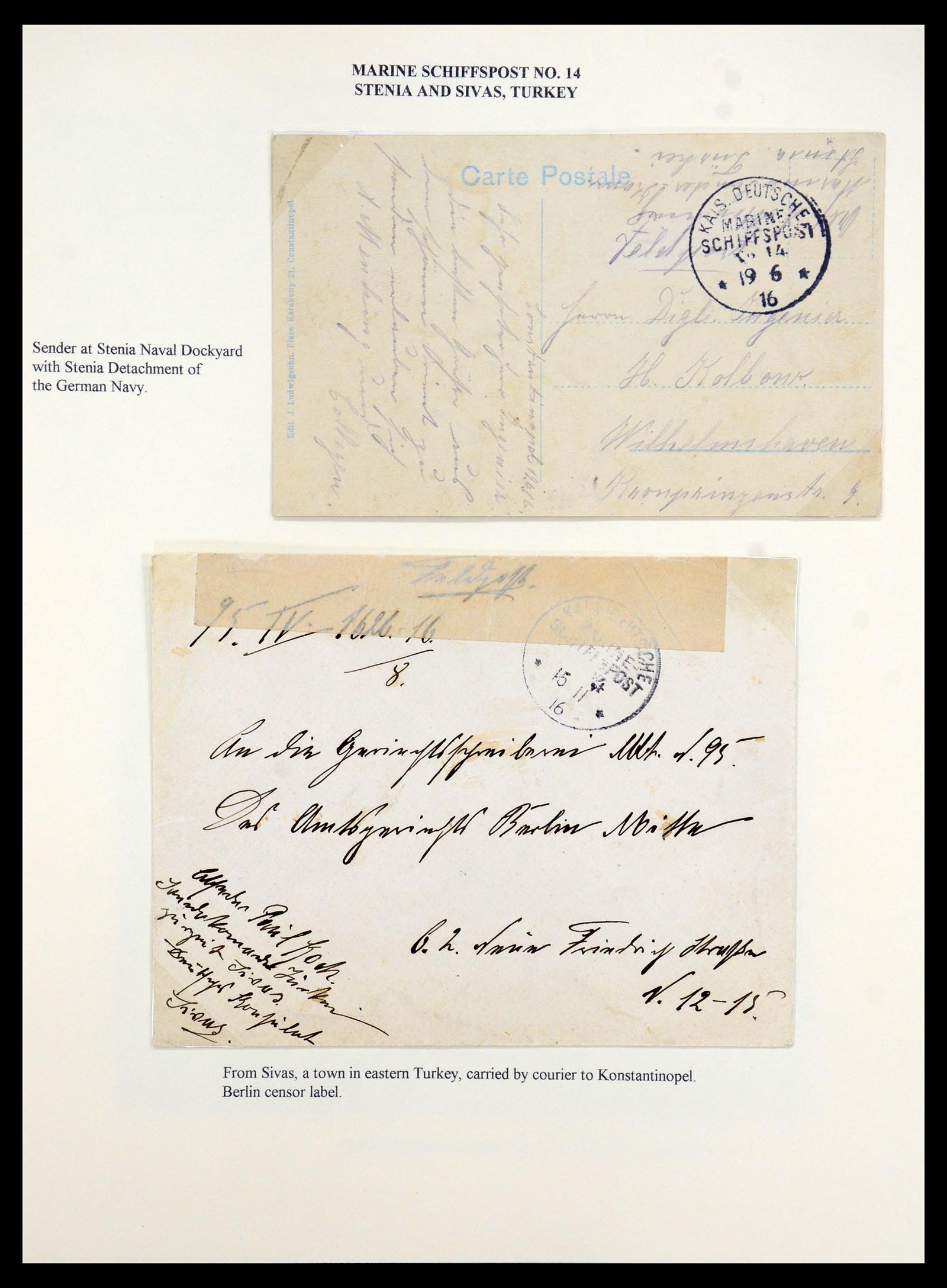 35515 005 - Postzegelverzameling 35515 Duitsland brieven van Militaire missie in 