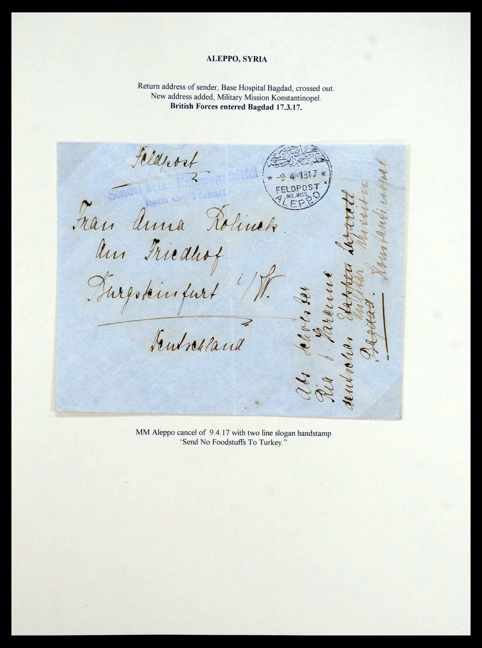 35515 008 - Postzegelverzameling 35515 Duitsland brieven van Militaire missie in 