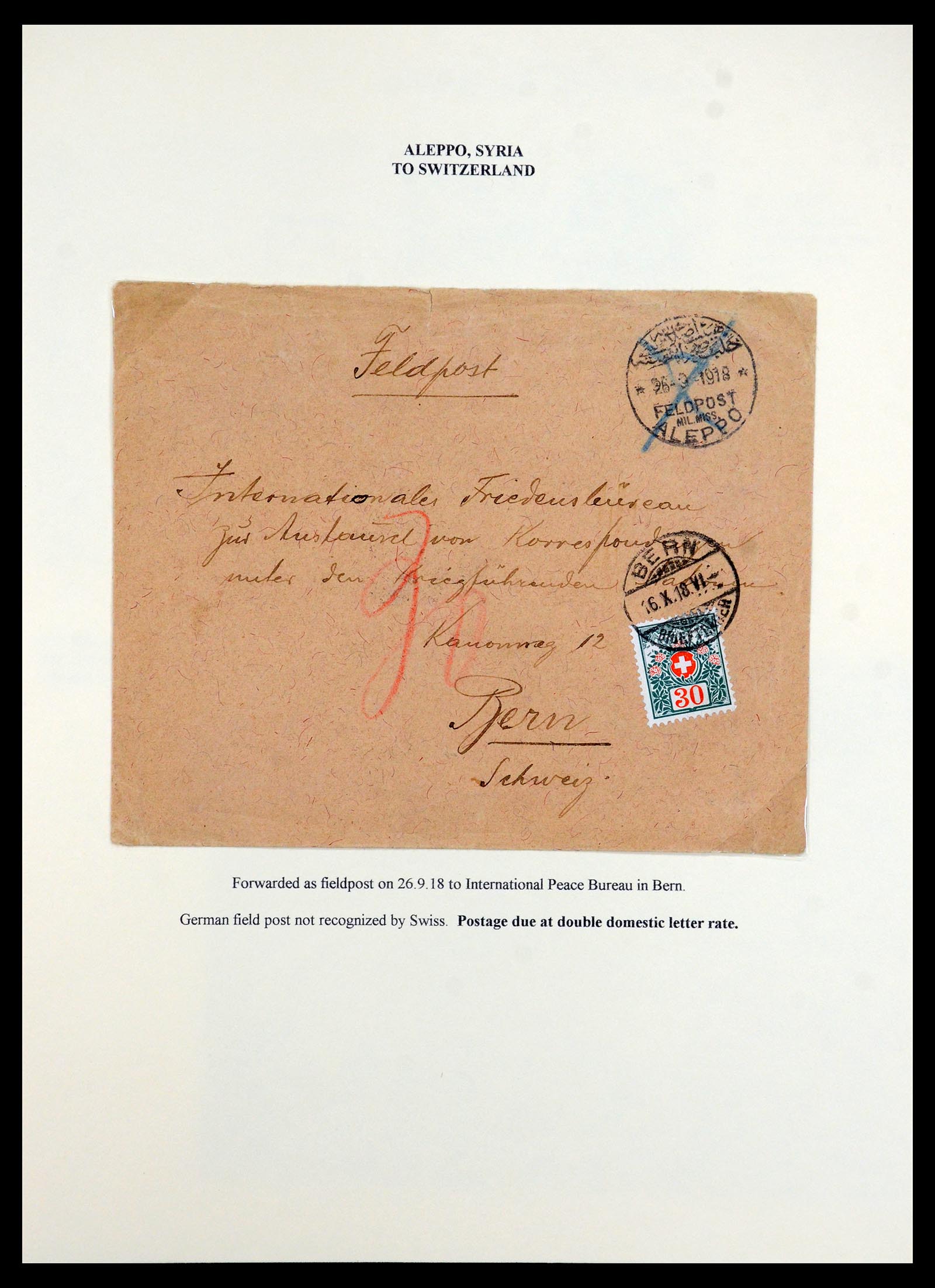 35515 010 - Postzegelverzameling 35515 Duitsland brieven van Militaire missie in 