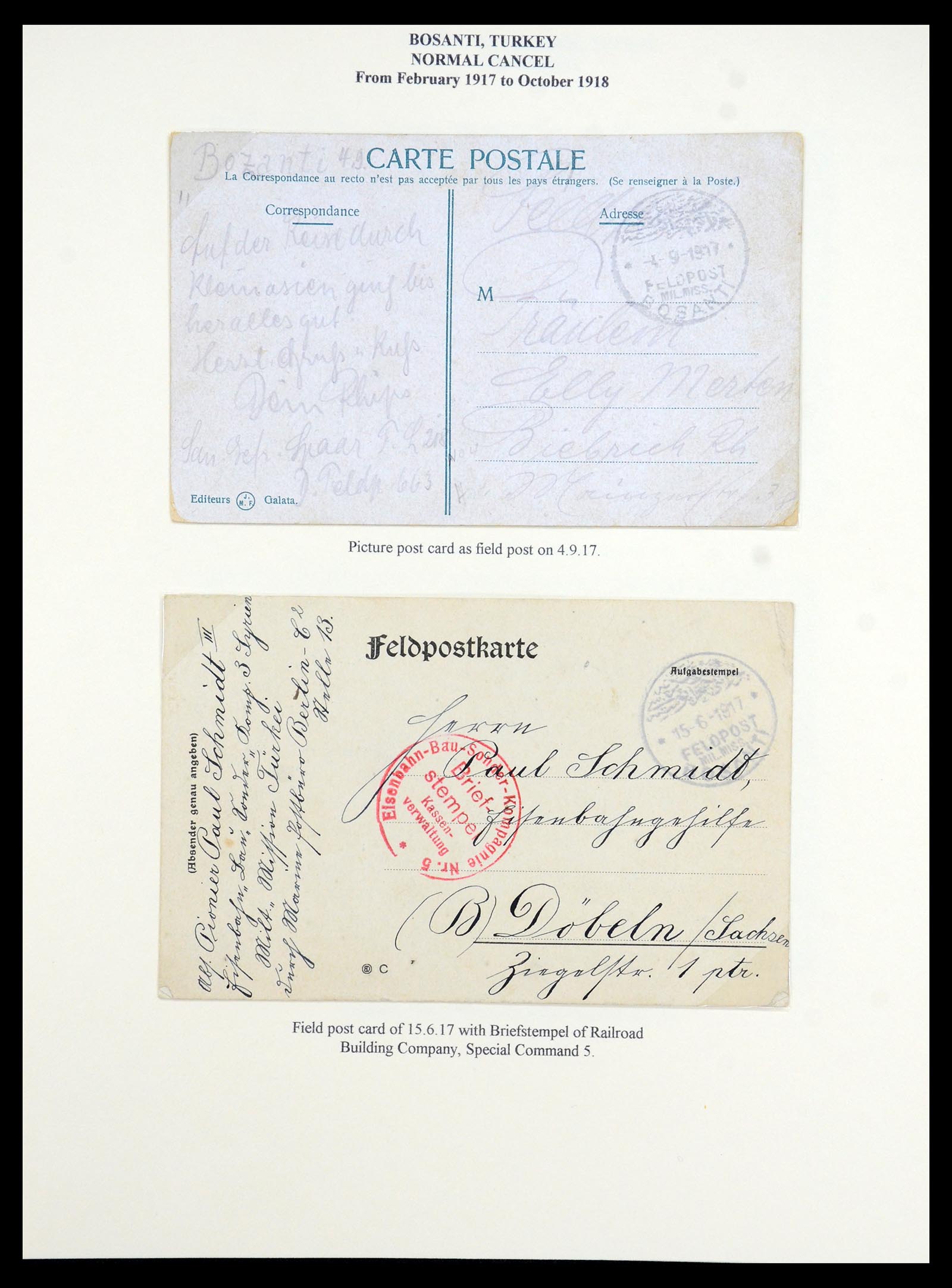 35515 023 - Postzegelverzameling 35515 Duitsland brieven van Militaire missie in 