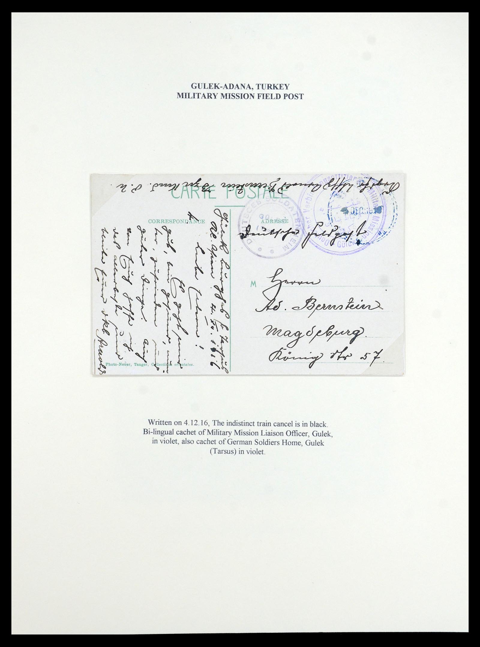 35515 031 - Postzegelverzameling 35515 Duitsland brieven van Militaire missie in 