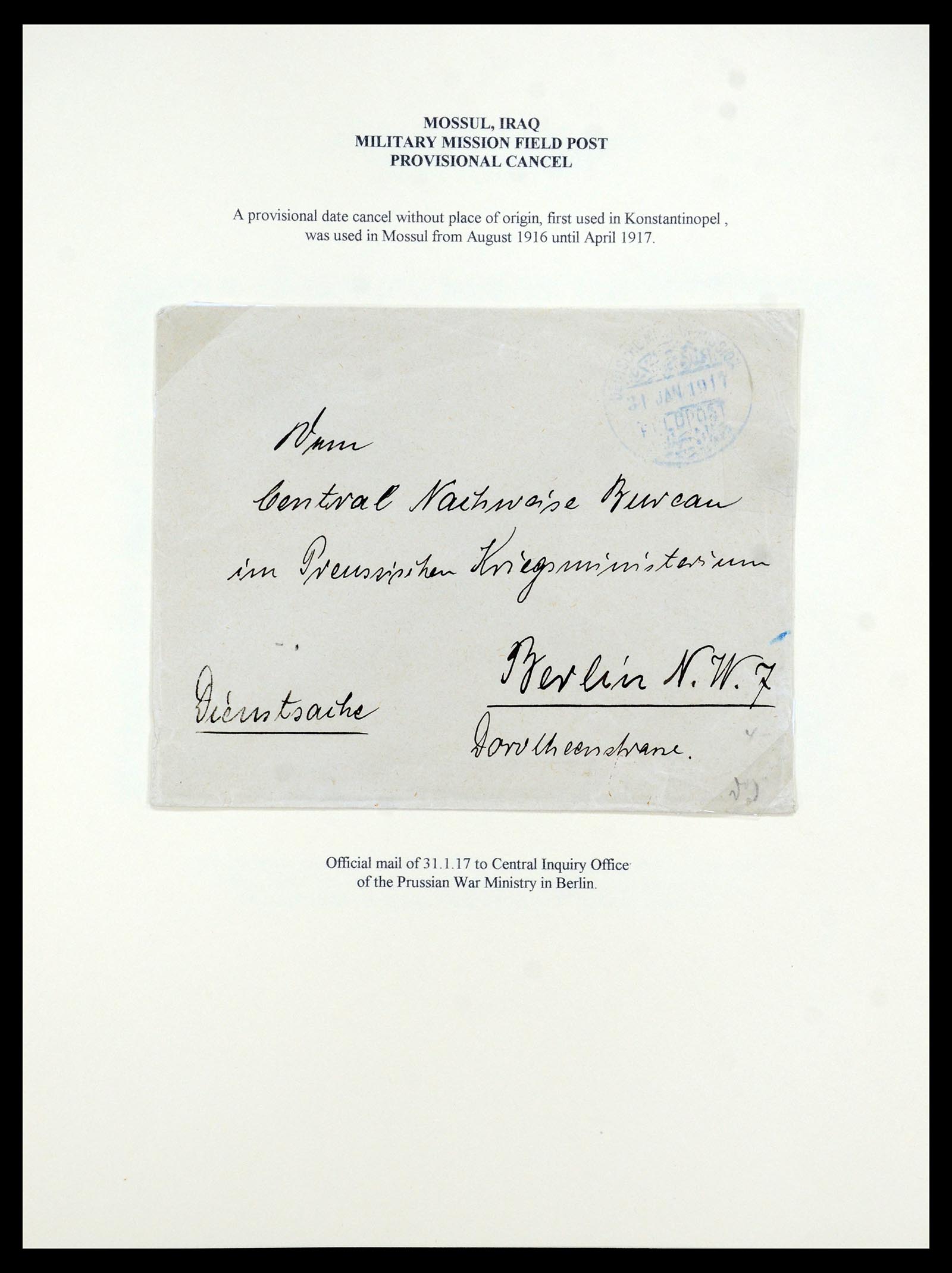 35515 048 - Postzegelverzameling 35515 Duitsland brieven van Militaire missie in 