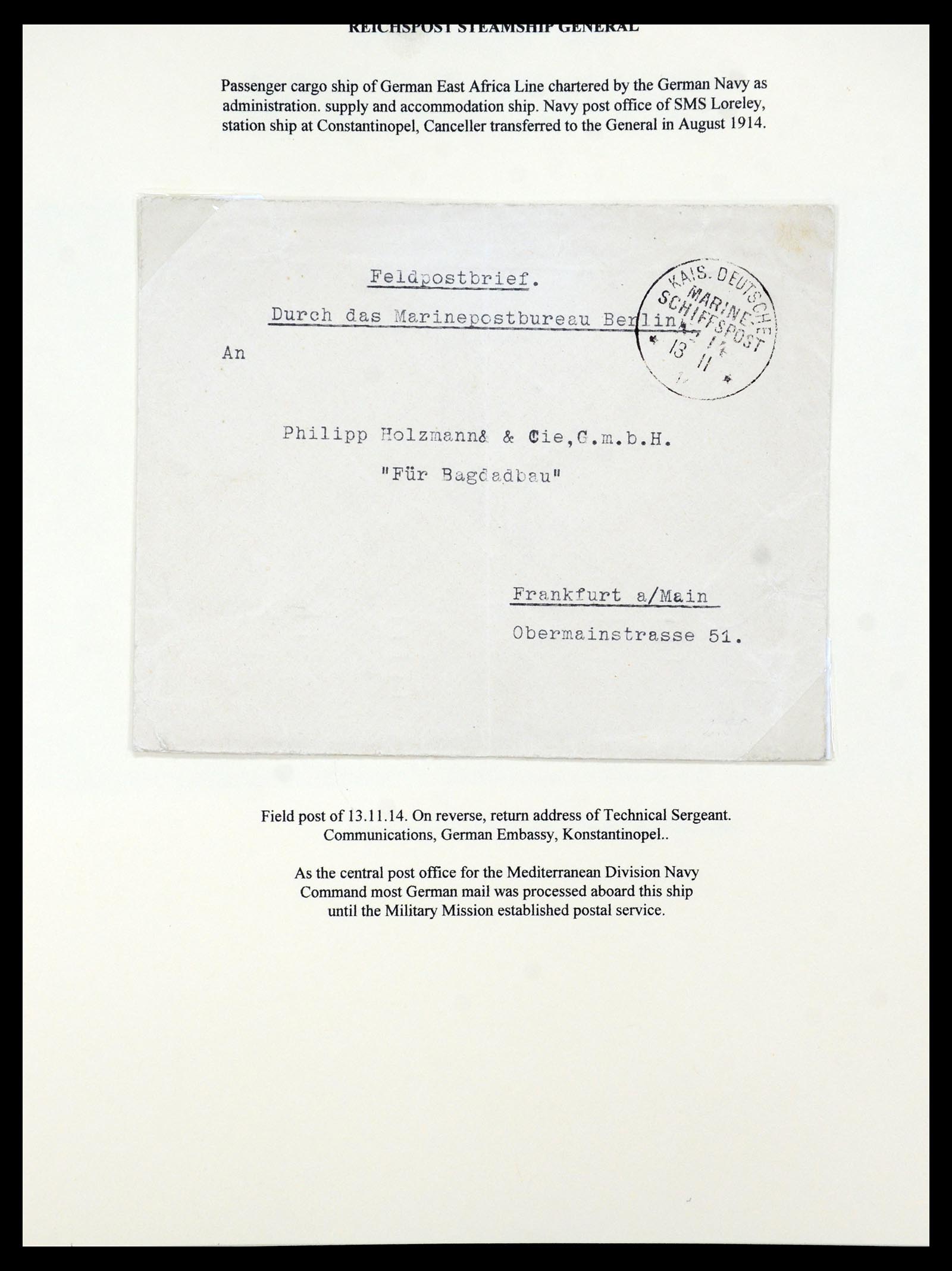 35515 059 - Postzegelverzameling 35515 Duitsland brieven van Militaire missie in 