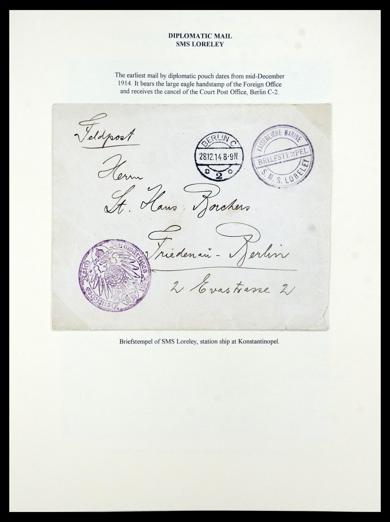 35515 061 - Postzegelverzameling 35515 Duitsland brieven van Militaire missie in 