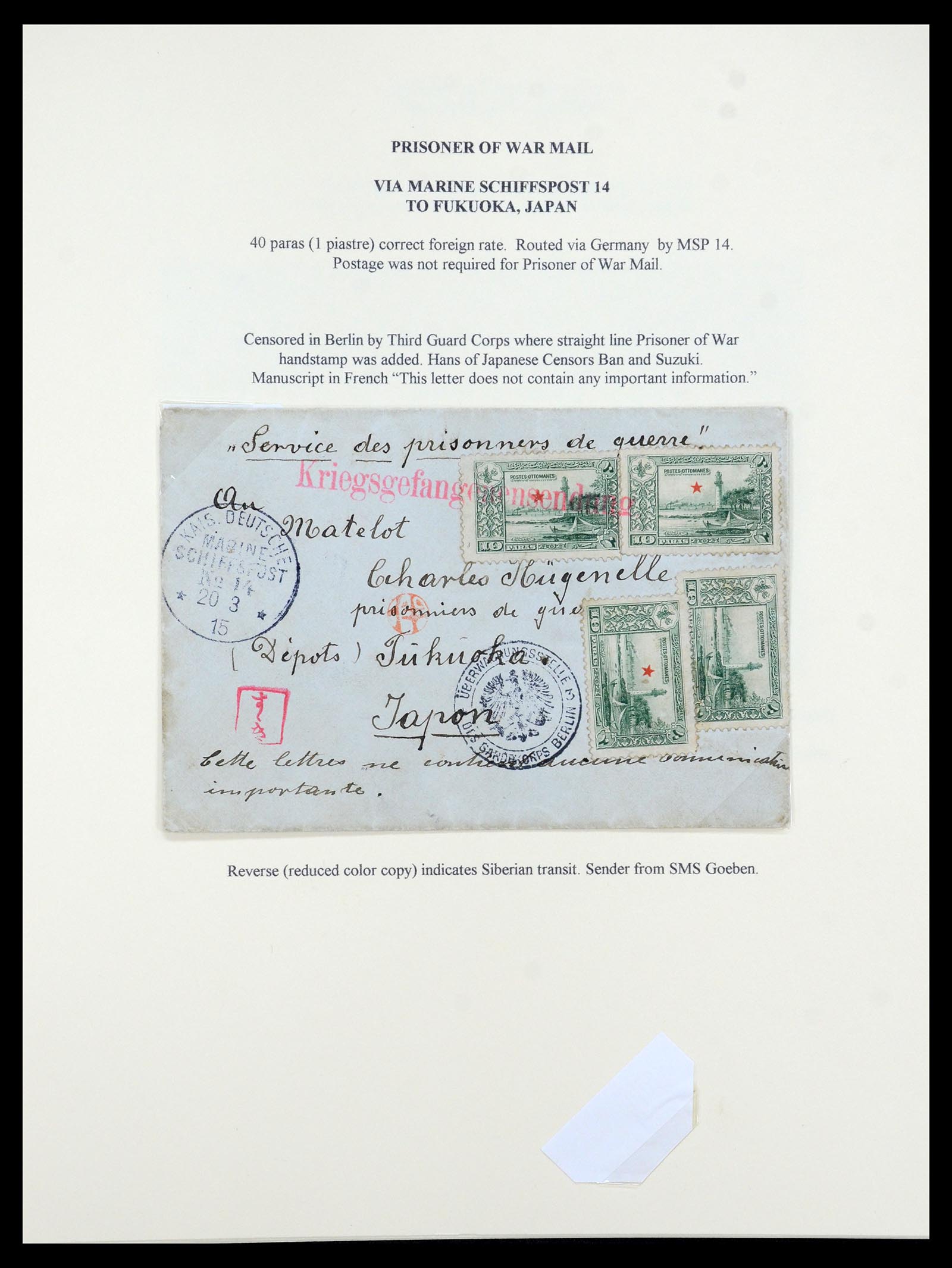 35515 064 - Postzegelverzameling 35515 Duitsland brieven van Militaire missie in 