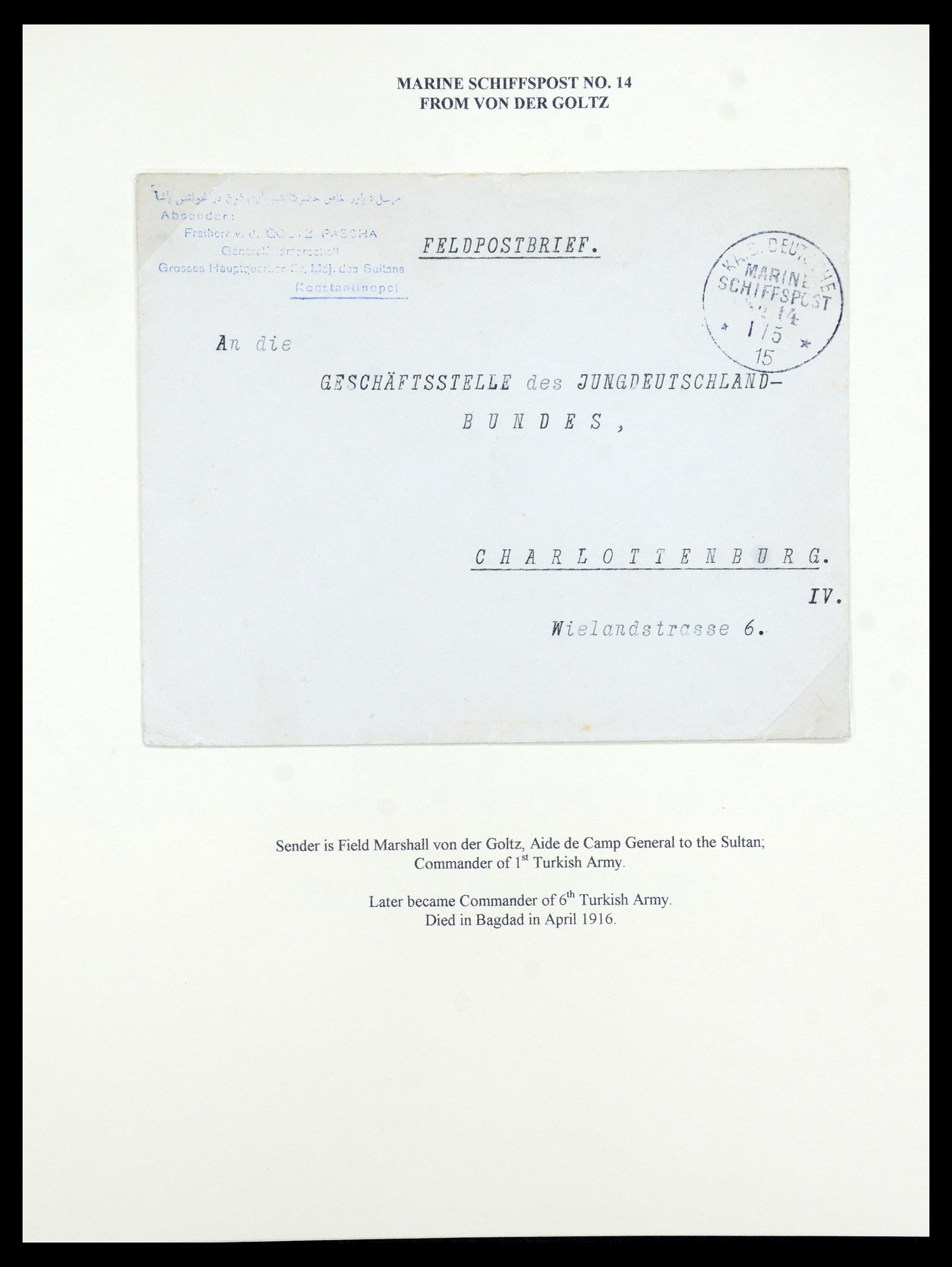 35515 066 - Postzegelverzameling 35515 Duitsland brieven van Militaire missie in 