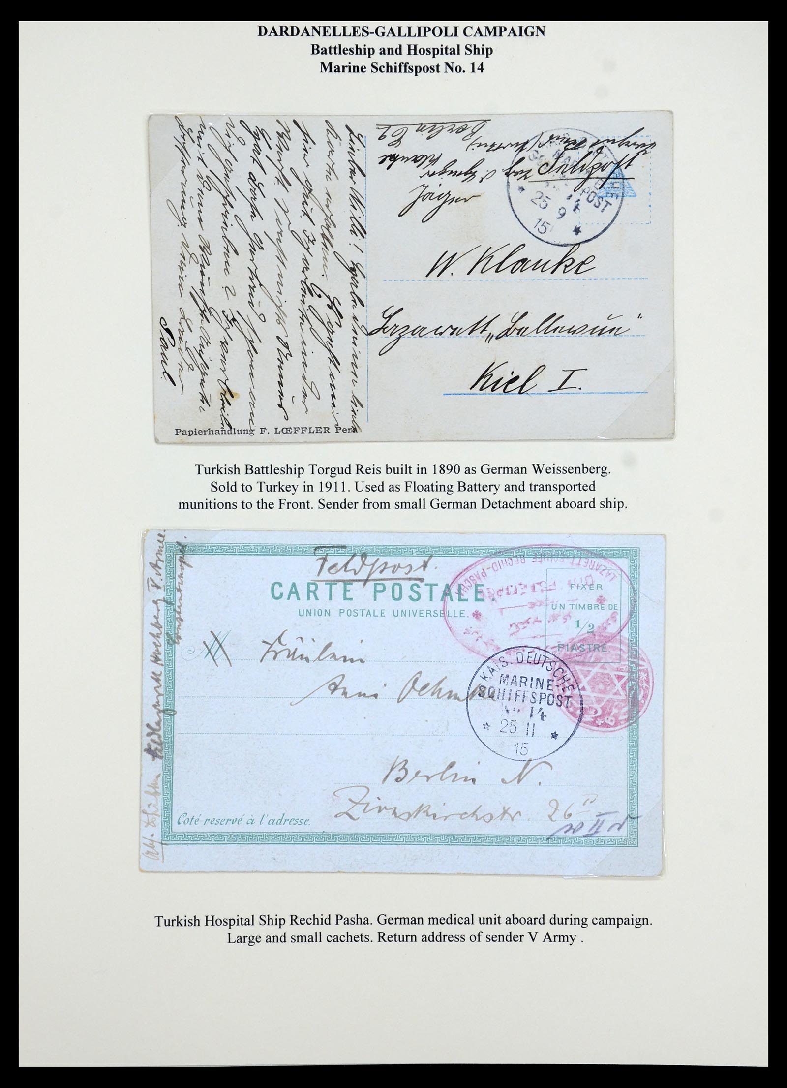 35515 071 - Postzegelverzameling 35515 Duitsland brieven van Militaire missie in 