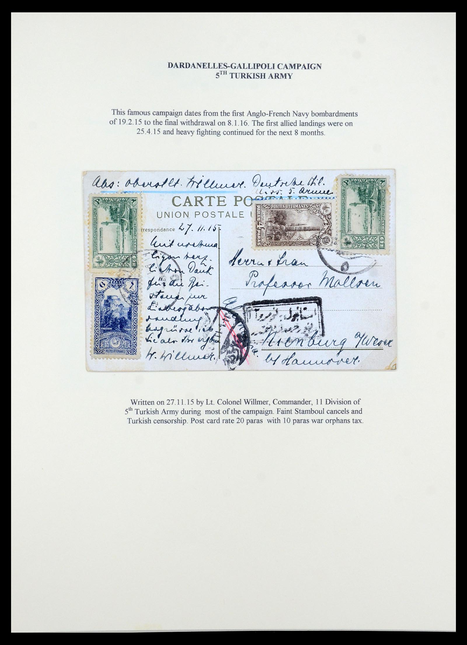35515 072 - Postzegelverzameling 35515 Duitsland brieven van Militaire missie in 